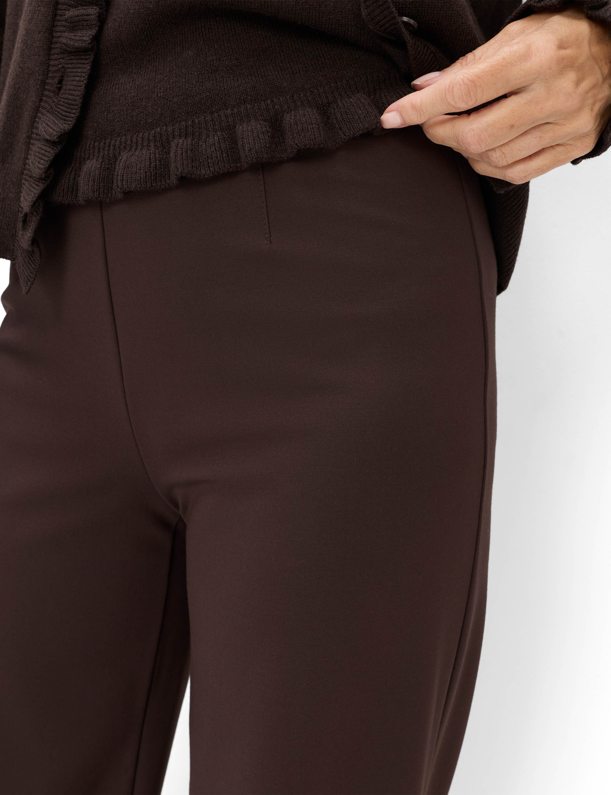 Damen Style LILLYTH FLARED Dunkelbraun Super Slim Fit Detail 2