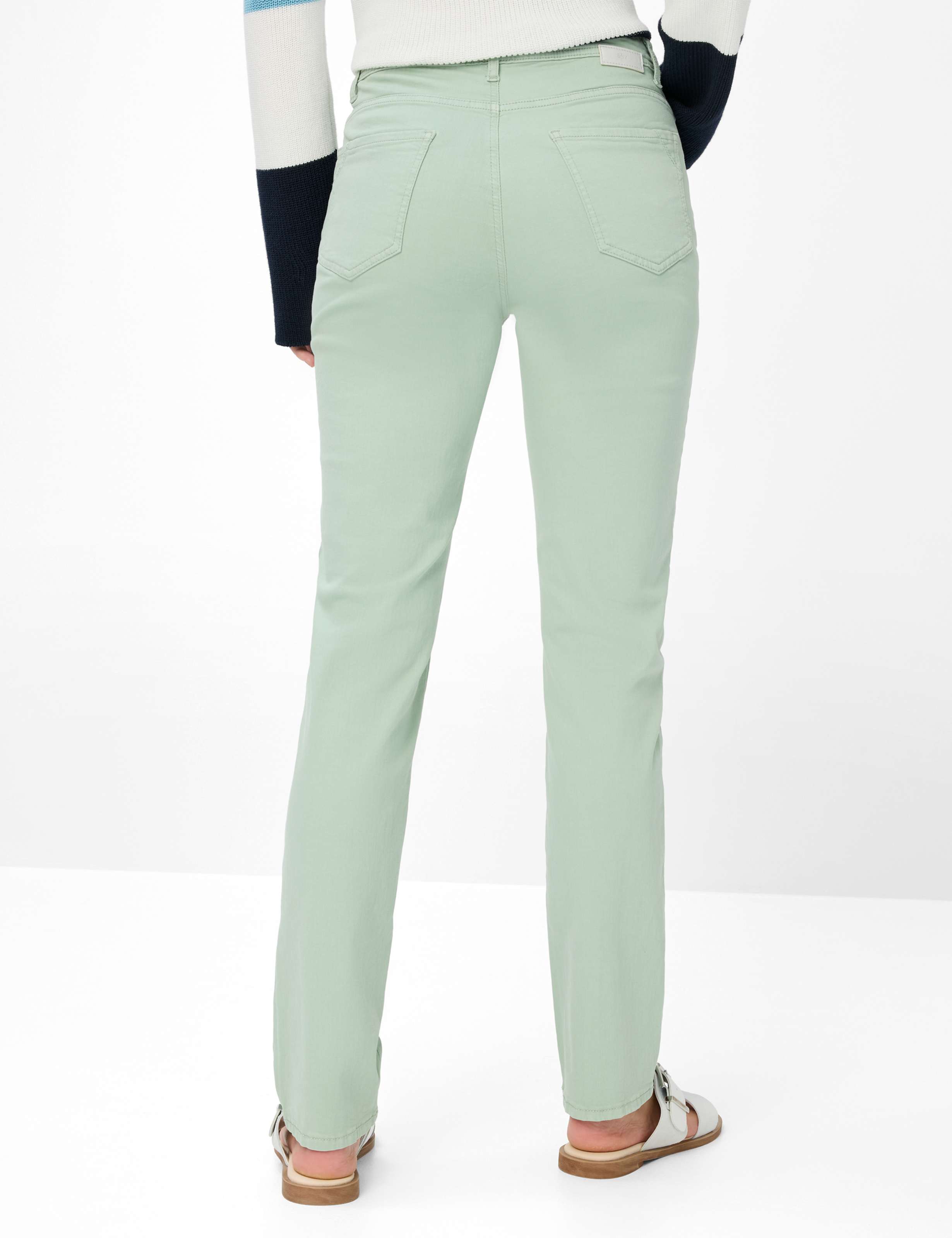 Femme Style MARY Denim Vert Clair Regular Fit Dos mannequin
