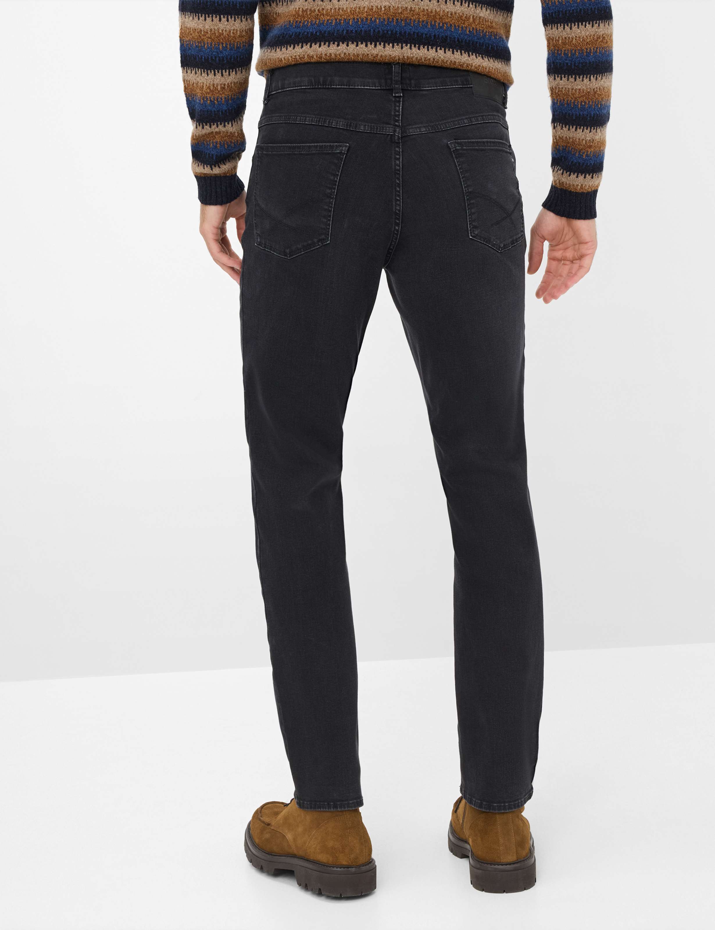 Thumbnail - Brax Herren Five-Pocket-Hose Style COOPER BLACK USED, denim dunkelgrau, Gr. 46/34