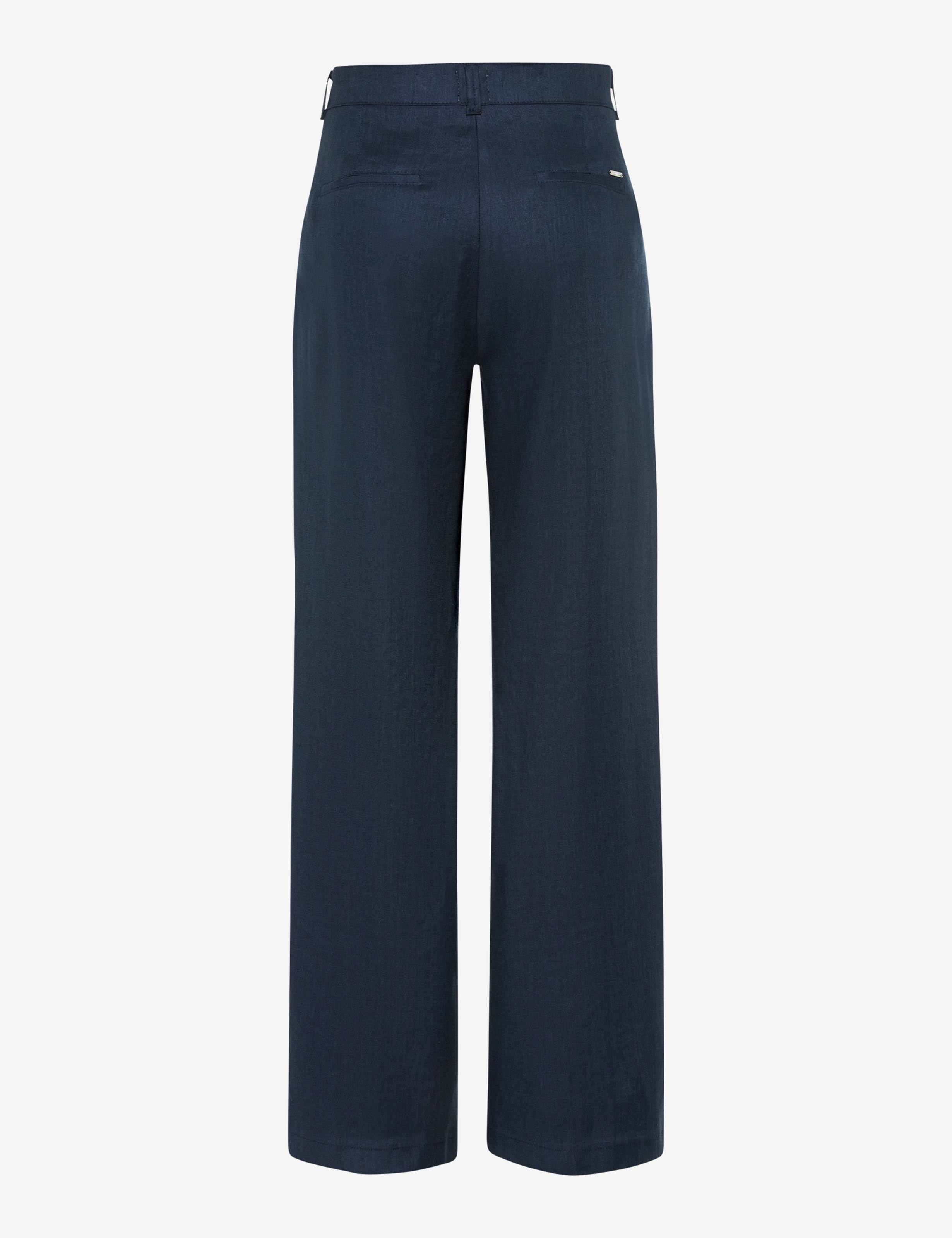 Femme Style MAINE Bleu Foncé Wide Leg Détourage arrière