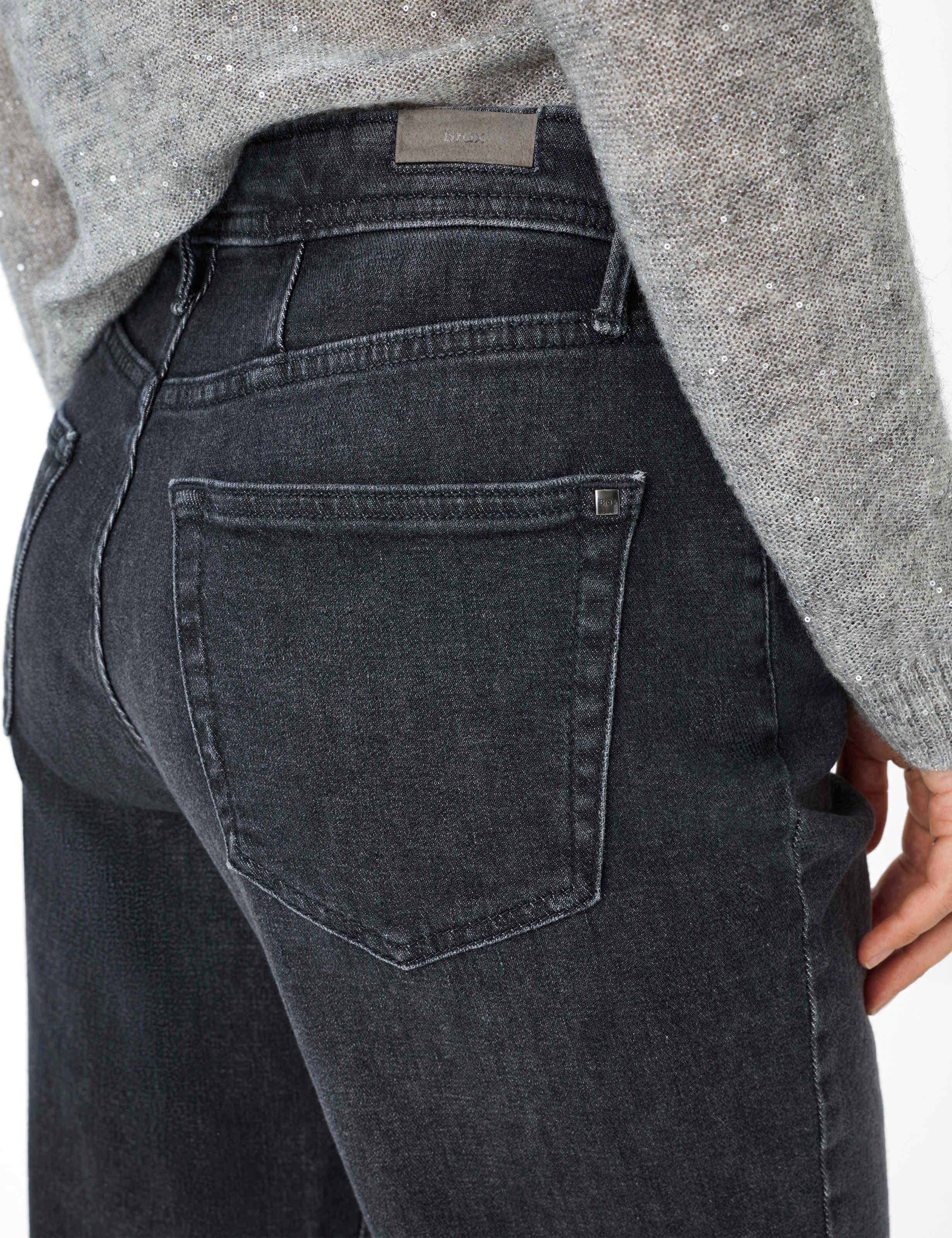 Damen Style MILEY S Denim Dunkelgrau Modern Fit Detail 2