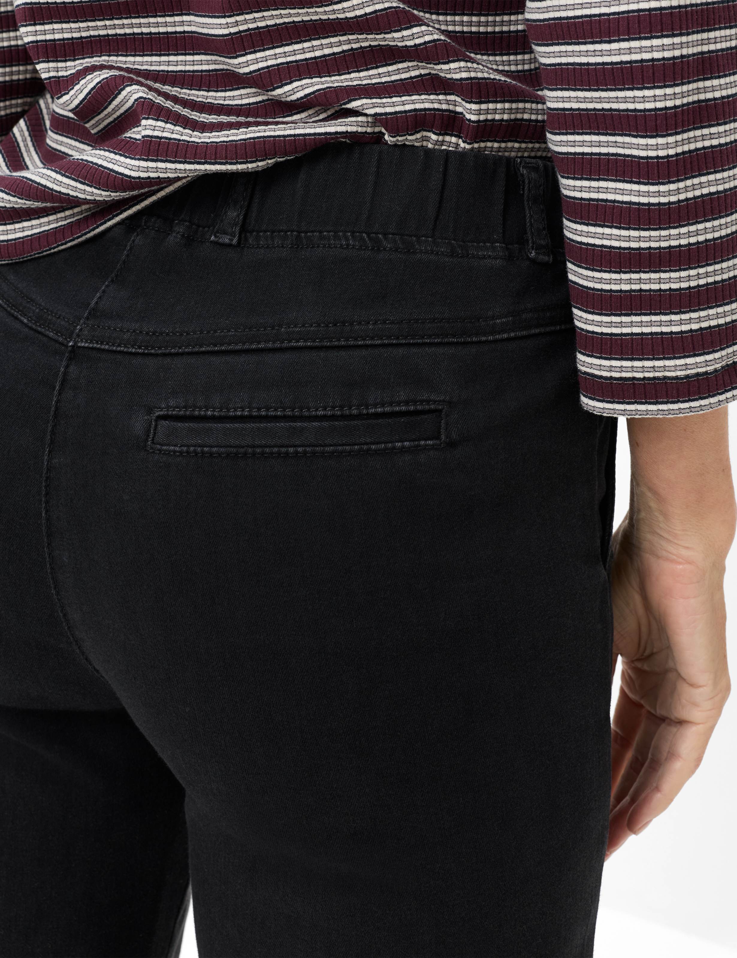 Femme Style PAM FLARED Denim Noir  Détail 2