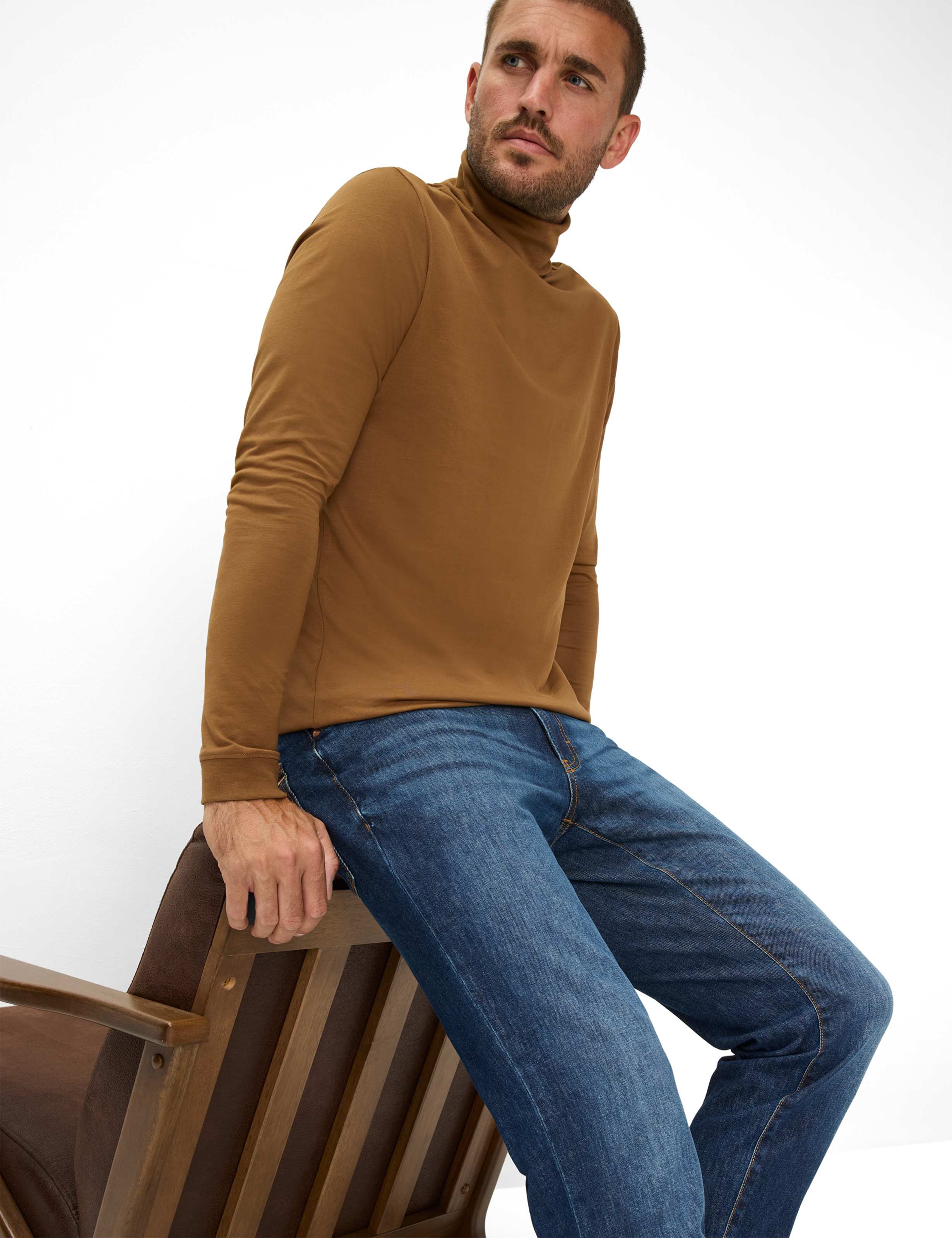 Men Style CURTIS Denim Blue Relaxed Fit Detail 1