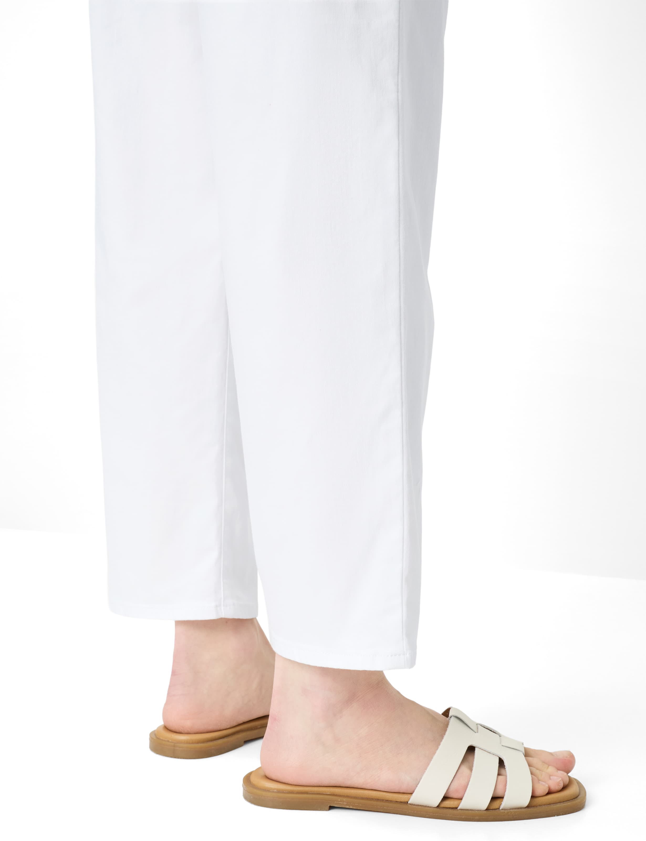 Femme Style MAINE S Denim Blanc Wide Leg Détail 2