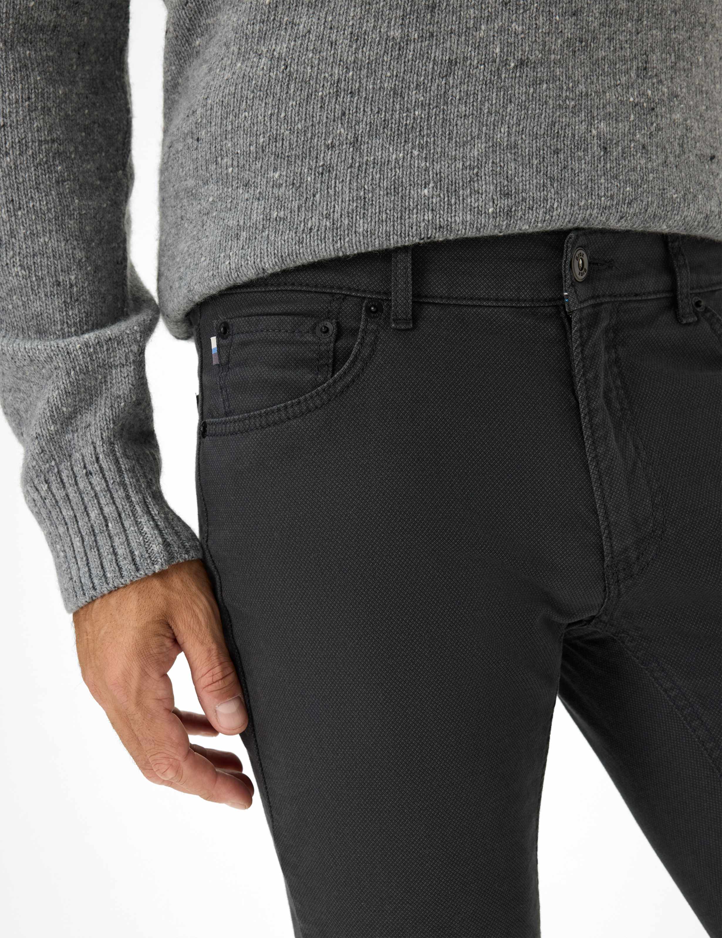 Heren Style CHUCK Mediumgrijs Modern Fit Detail 2