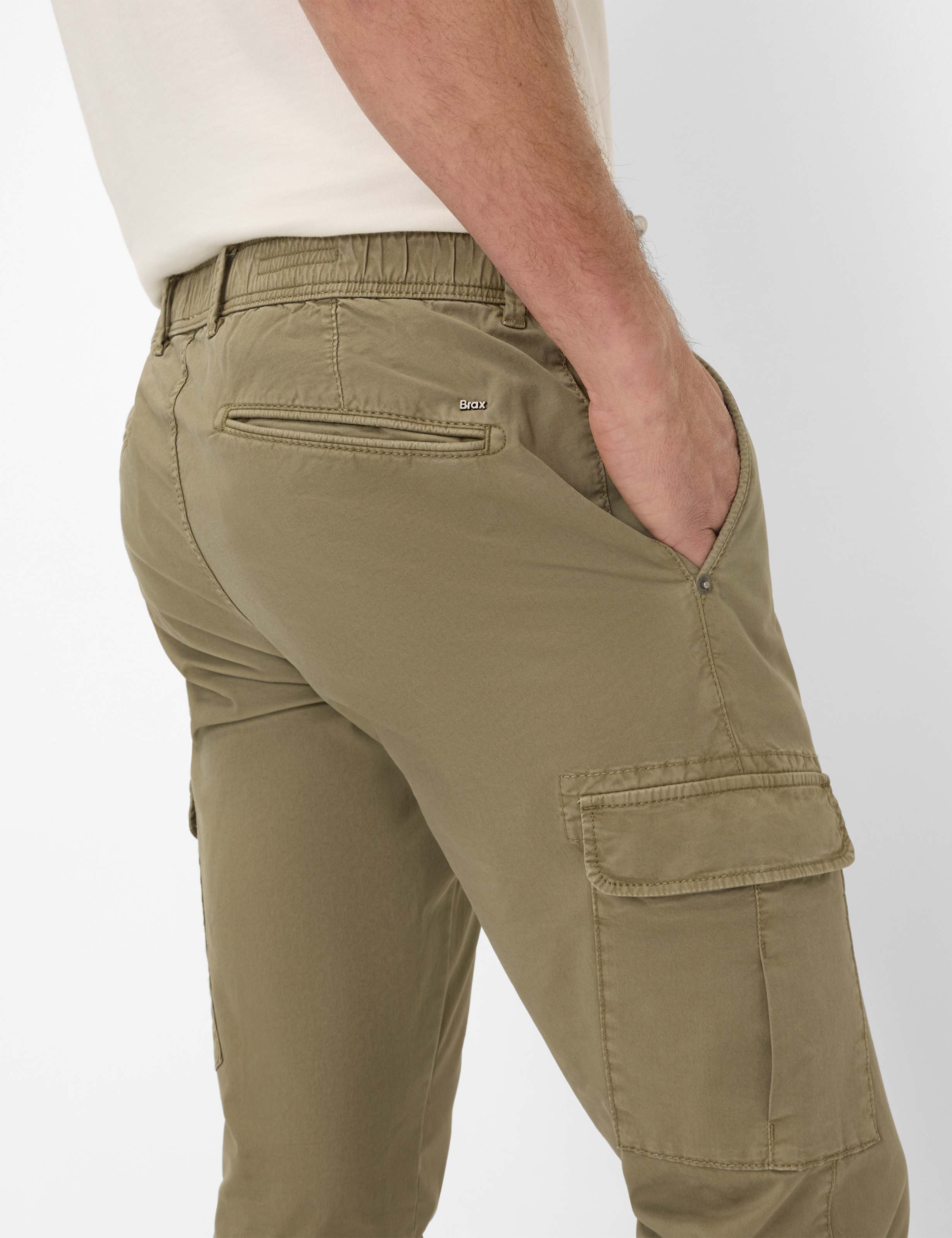 Heren Style SILVIO Groen - Khaki Slim Fit Detail 2