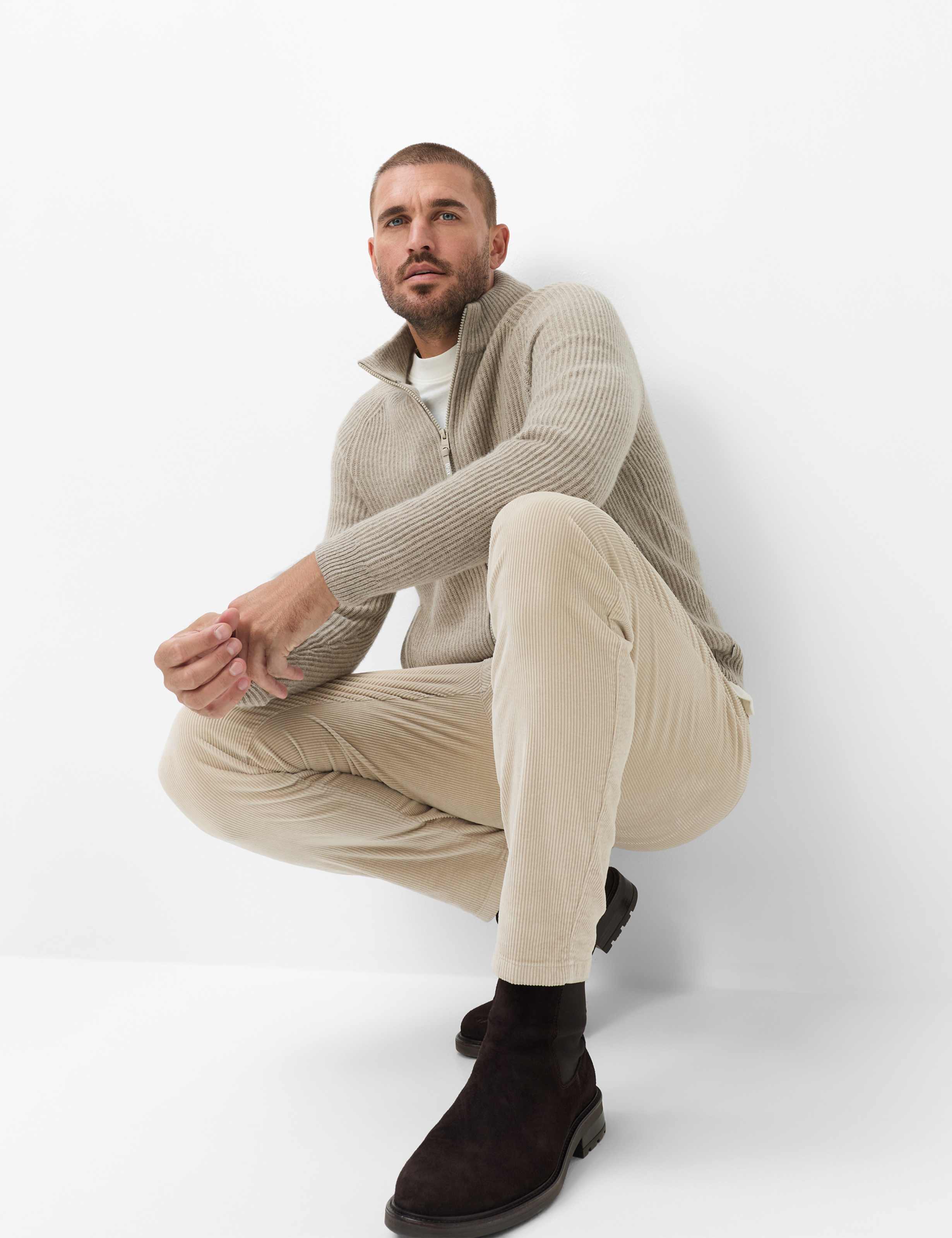 Homme Style PHIL Beige Clair Tapered Fit Détail 1
