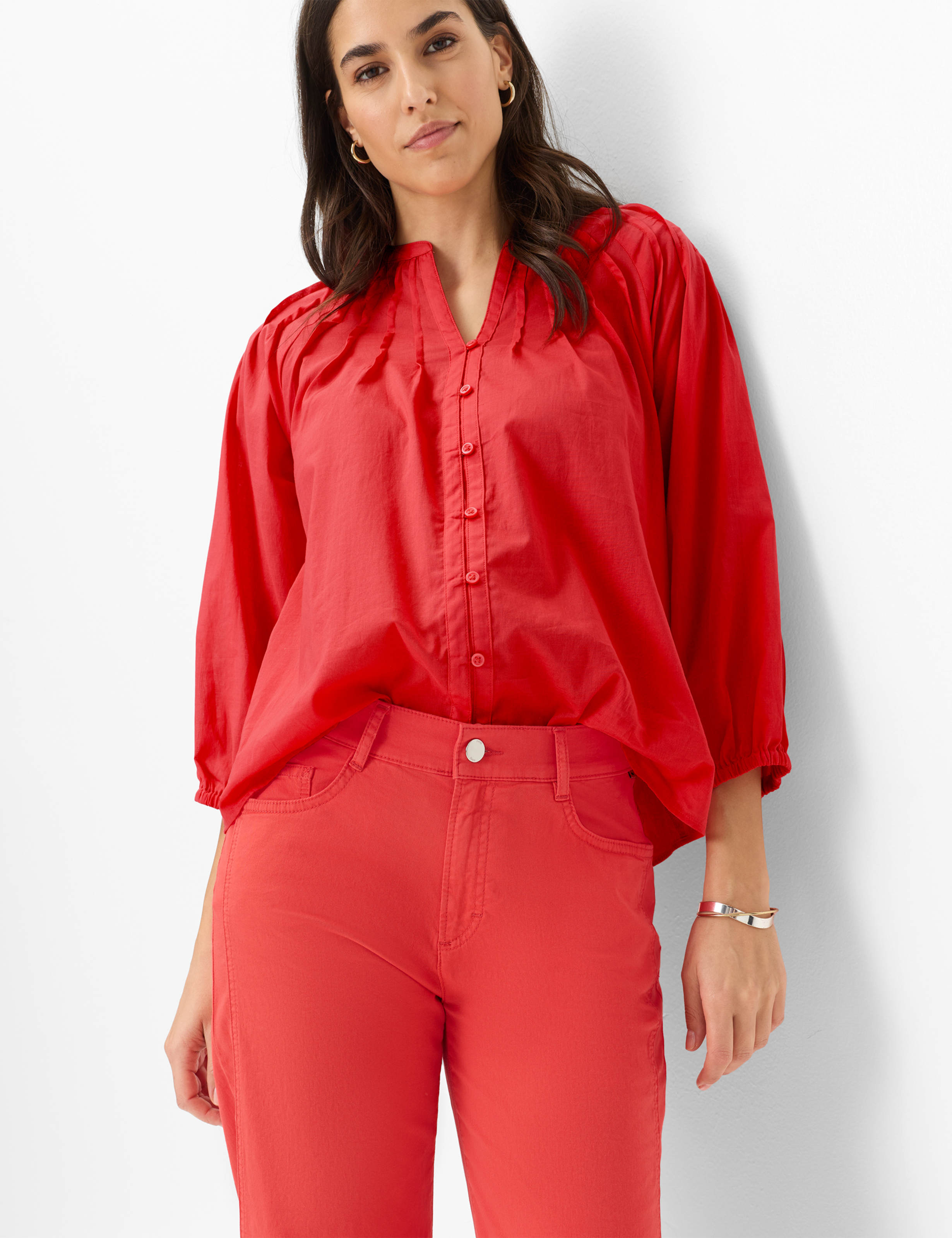 Damen Style MAINE S Rot Wide Leg Detail 1