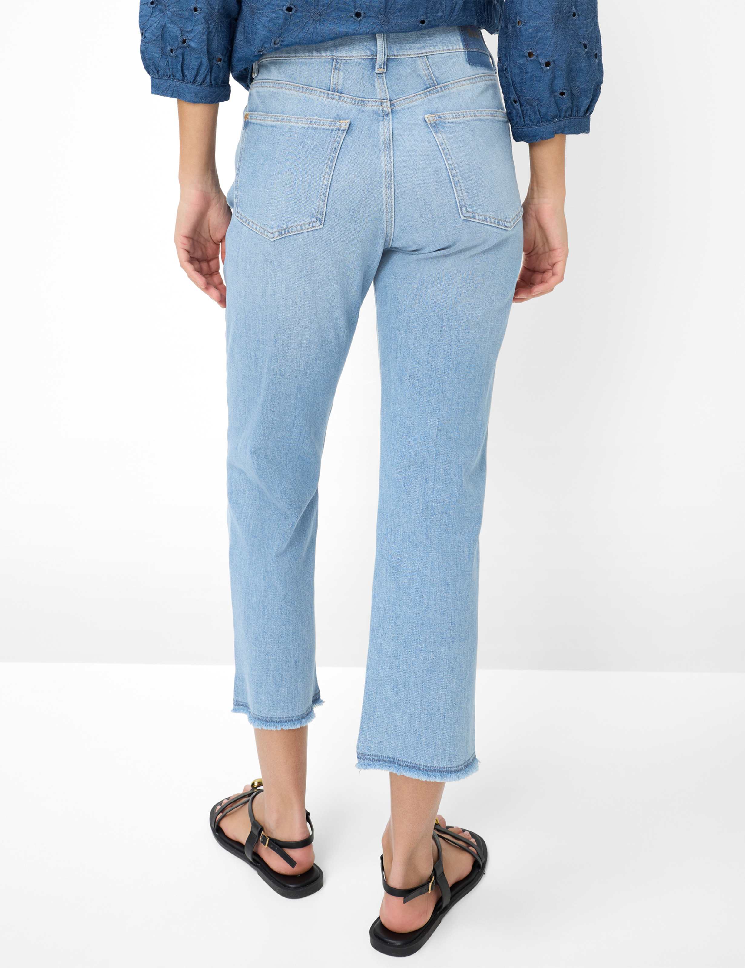Thumbnail - Brax Damen Five-Pocket-Hose Style MADISON S TWO TONES BRIGHT SEA, denim hellblau, Gr. 48K