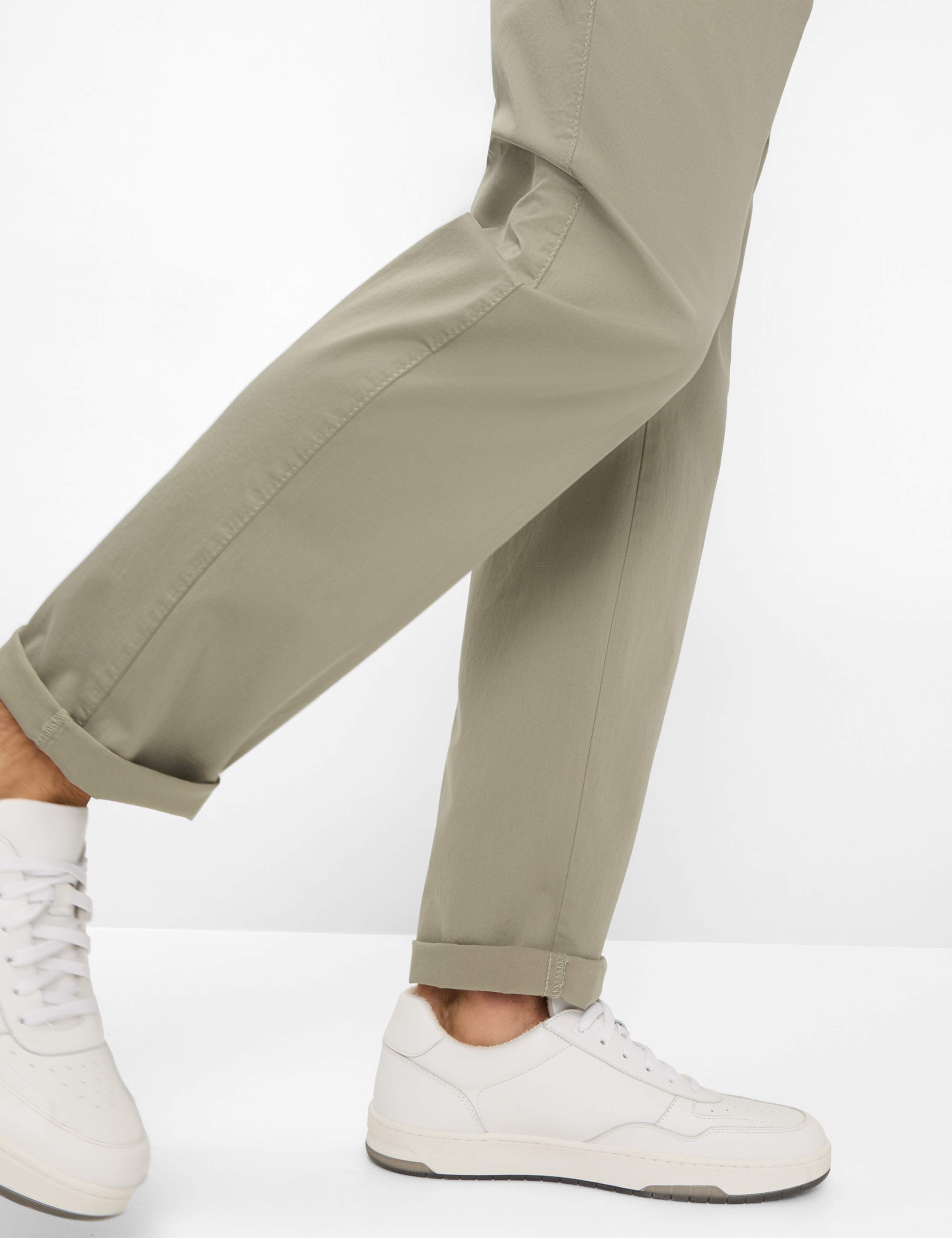 Heren Style LUIS Groen - Khaki Regular Fit Detail 1