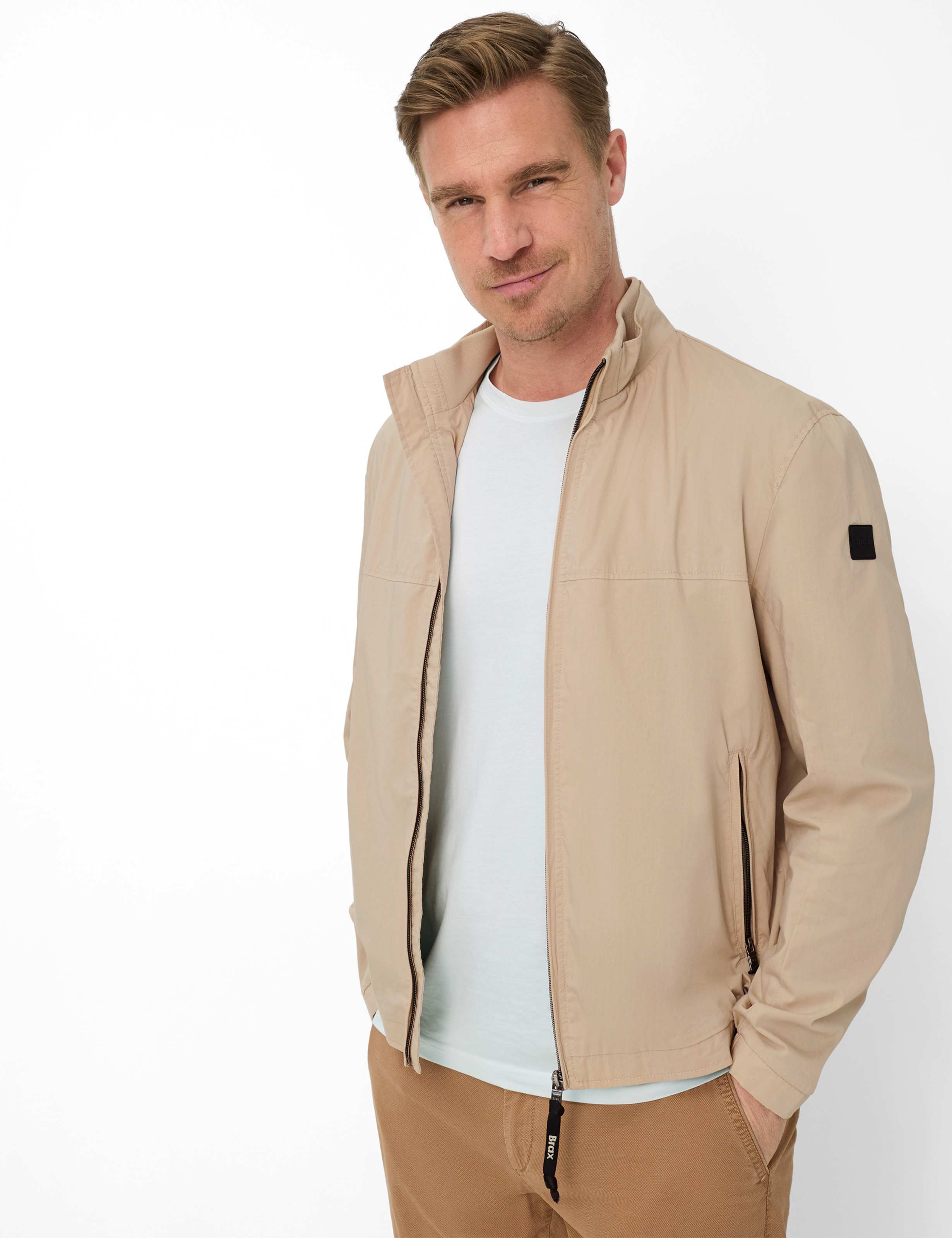 Thumbnail - Brax Herren Blouson Style CALVIN beach, Beige, Gr. L