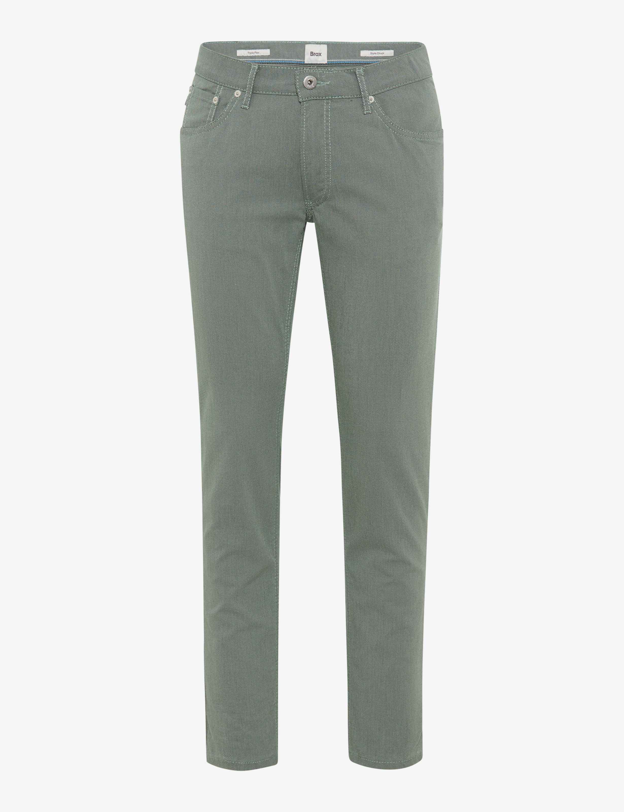 Heren Style CHUCK Groen Modern Fit Beeld voorkant