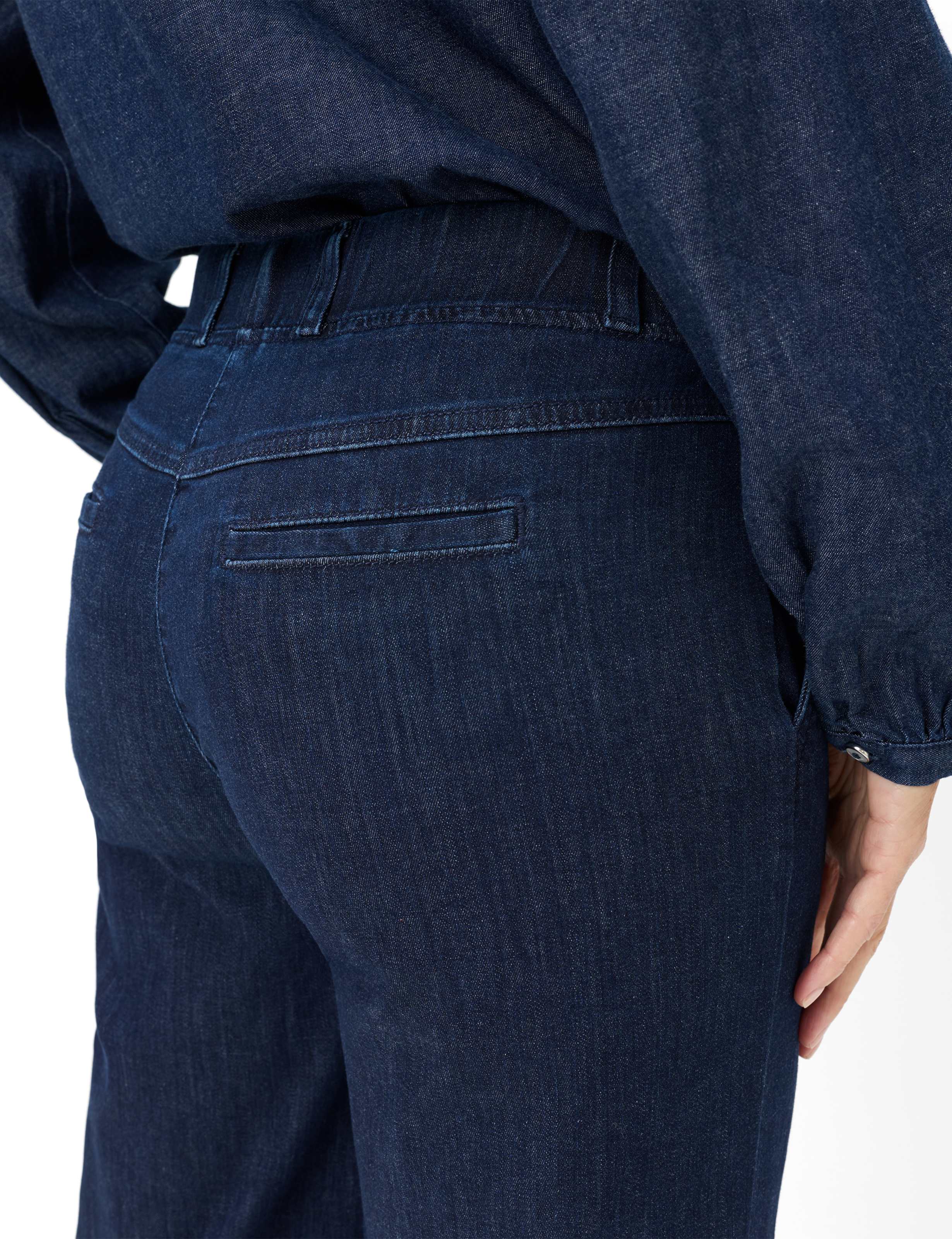 Femme Style PAM FLARED Denim Bleu Foncé  Détail 2