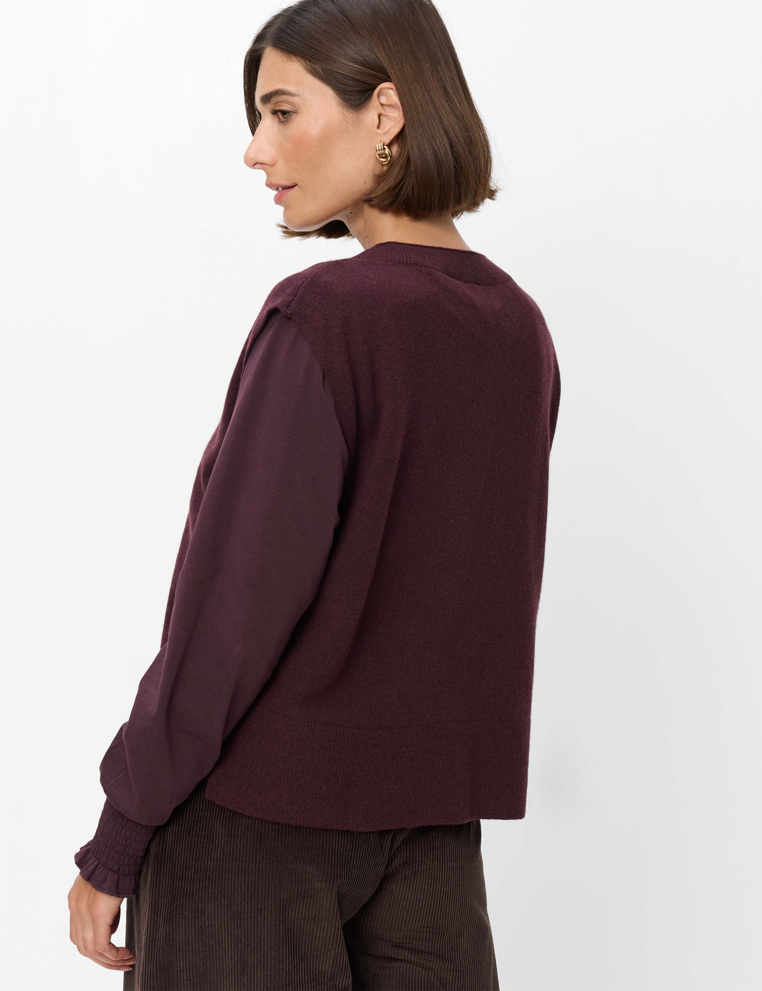 Damen Style ELISA Dunkles Lila  Model Rueck
