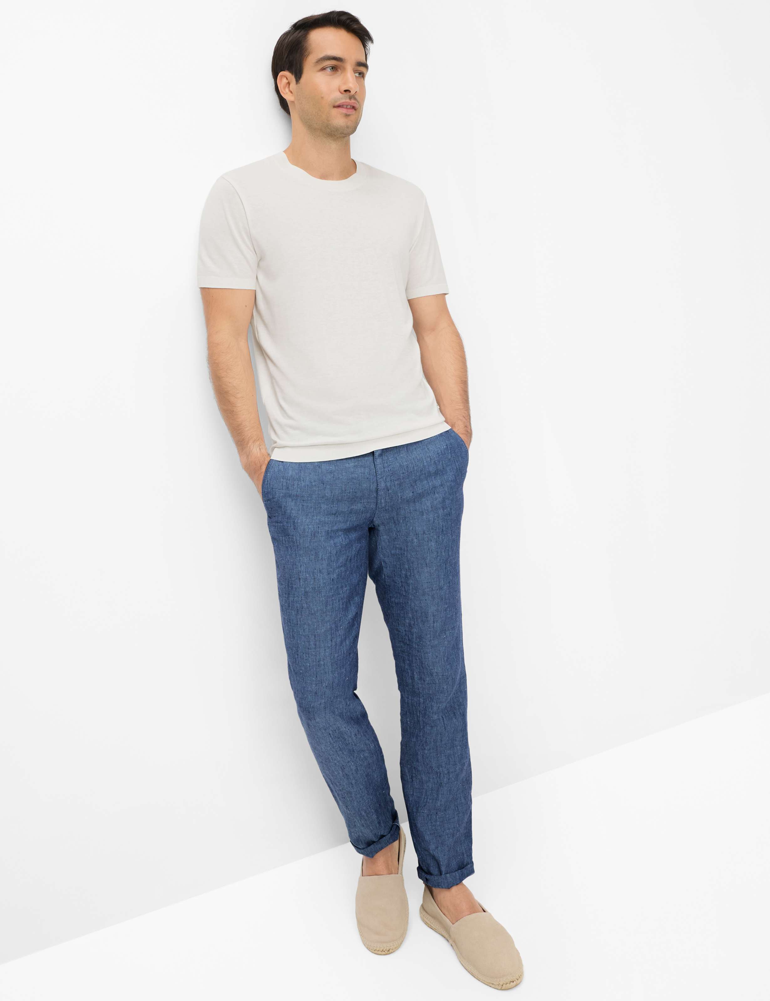 Herren Style TREVOR Cremeweiß  Model Outfit