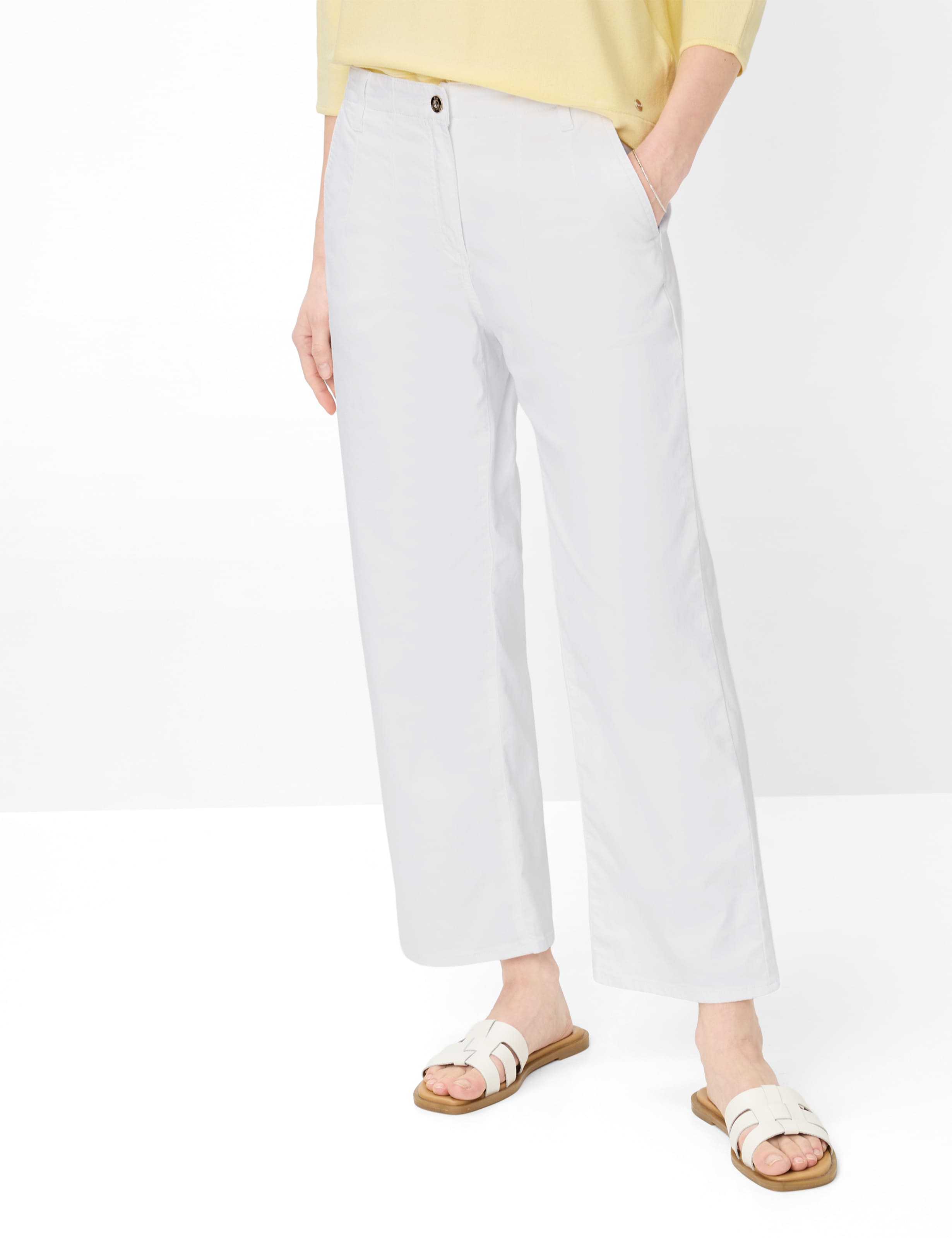 Thumbnail - Brax Damen Culotte Style MAINE S WHITE, denim weiß, Gr. 48