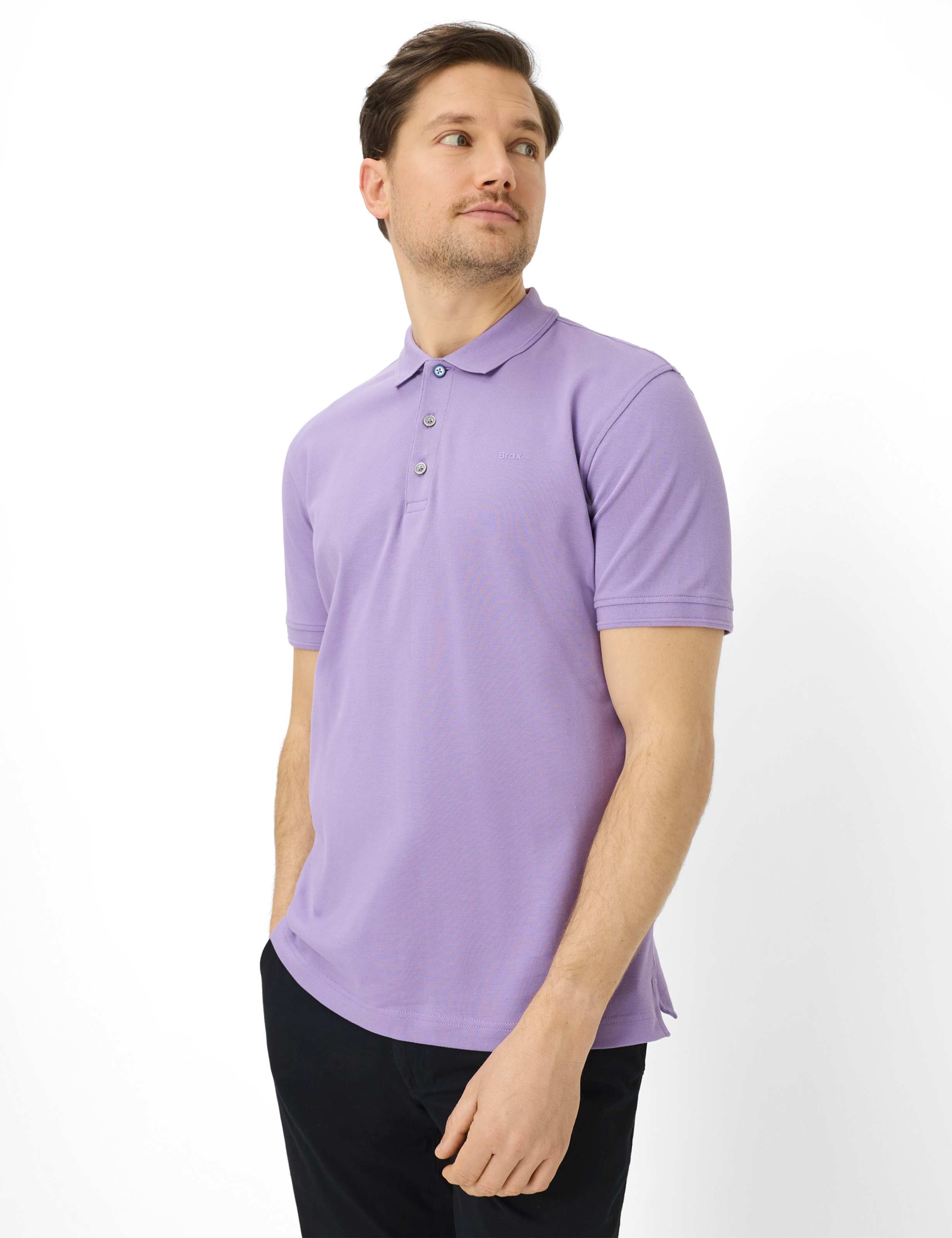 Thumbnail - Brax Herren Polo Style PETE violet, dunkles lila, Gr. 5XL