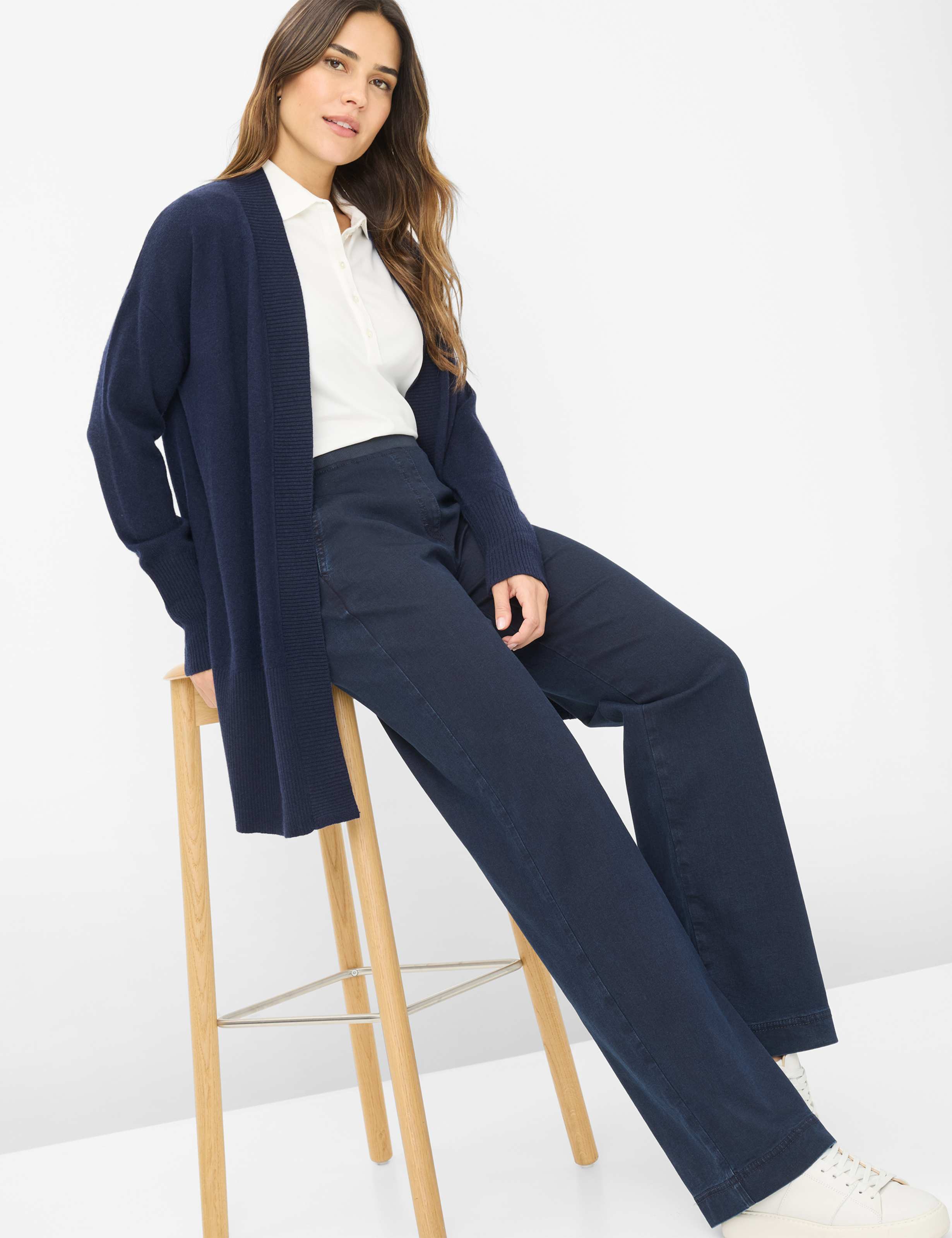 Damen Style PAM FLARED Dunkelblau Slim Fit Detail 1