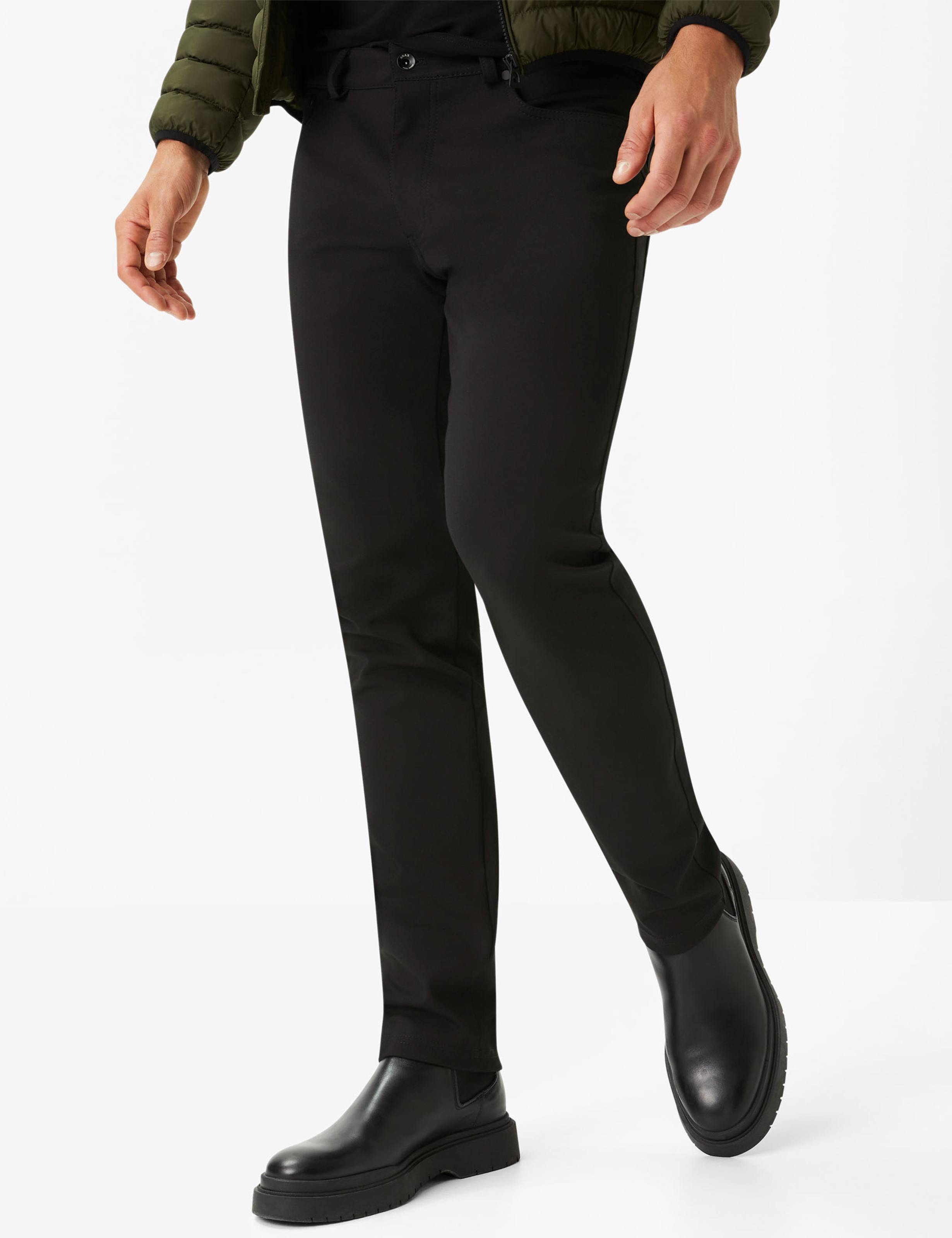 Brax Modern fit jeans met hoog stretchgehalte, model 'Chuck' - 'Hi Flex' in antraciet online kopen | P&C