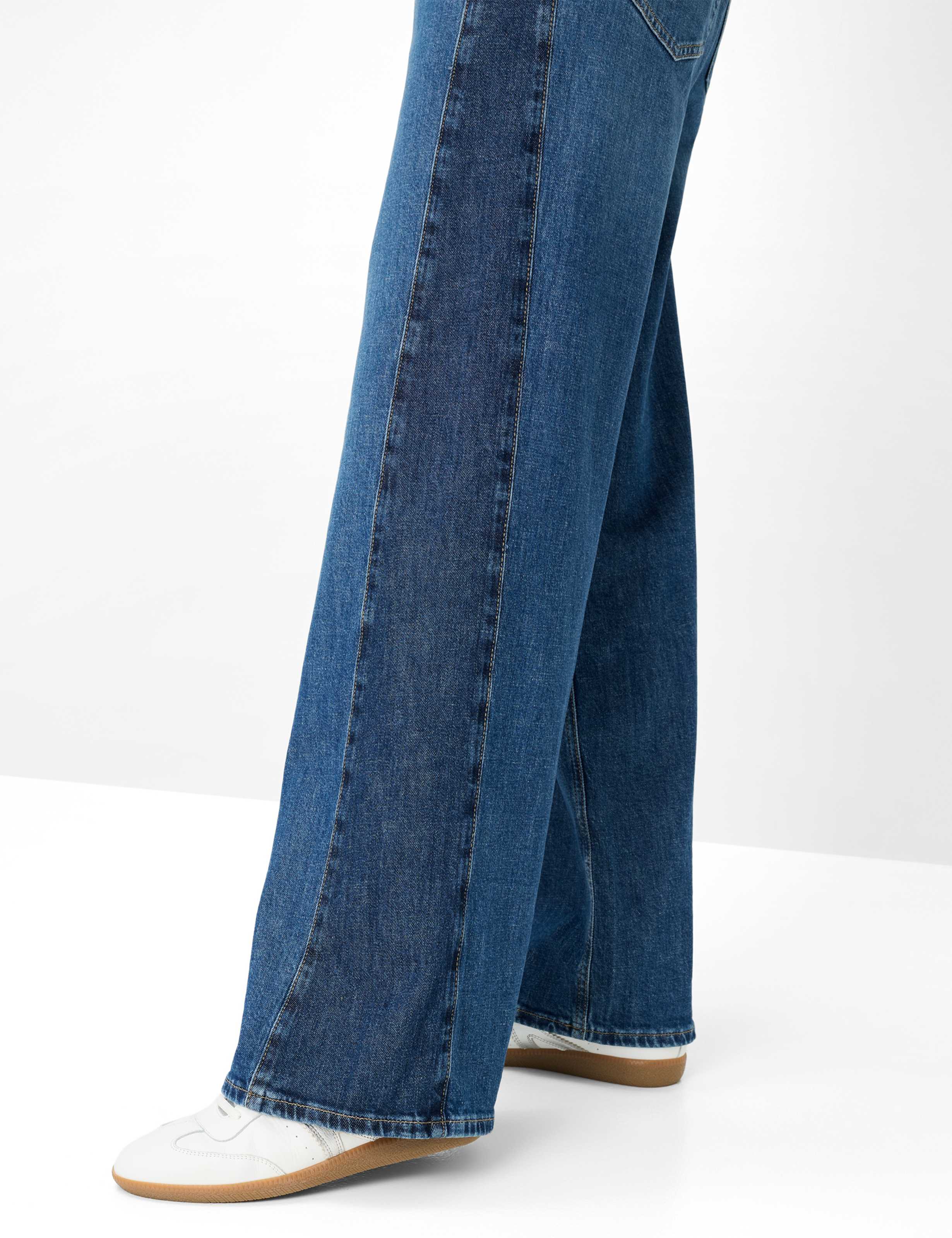 Women Style MORGAN Denim Light Blue Wide Leg Detail 2