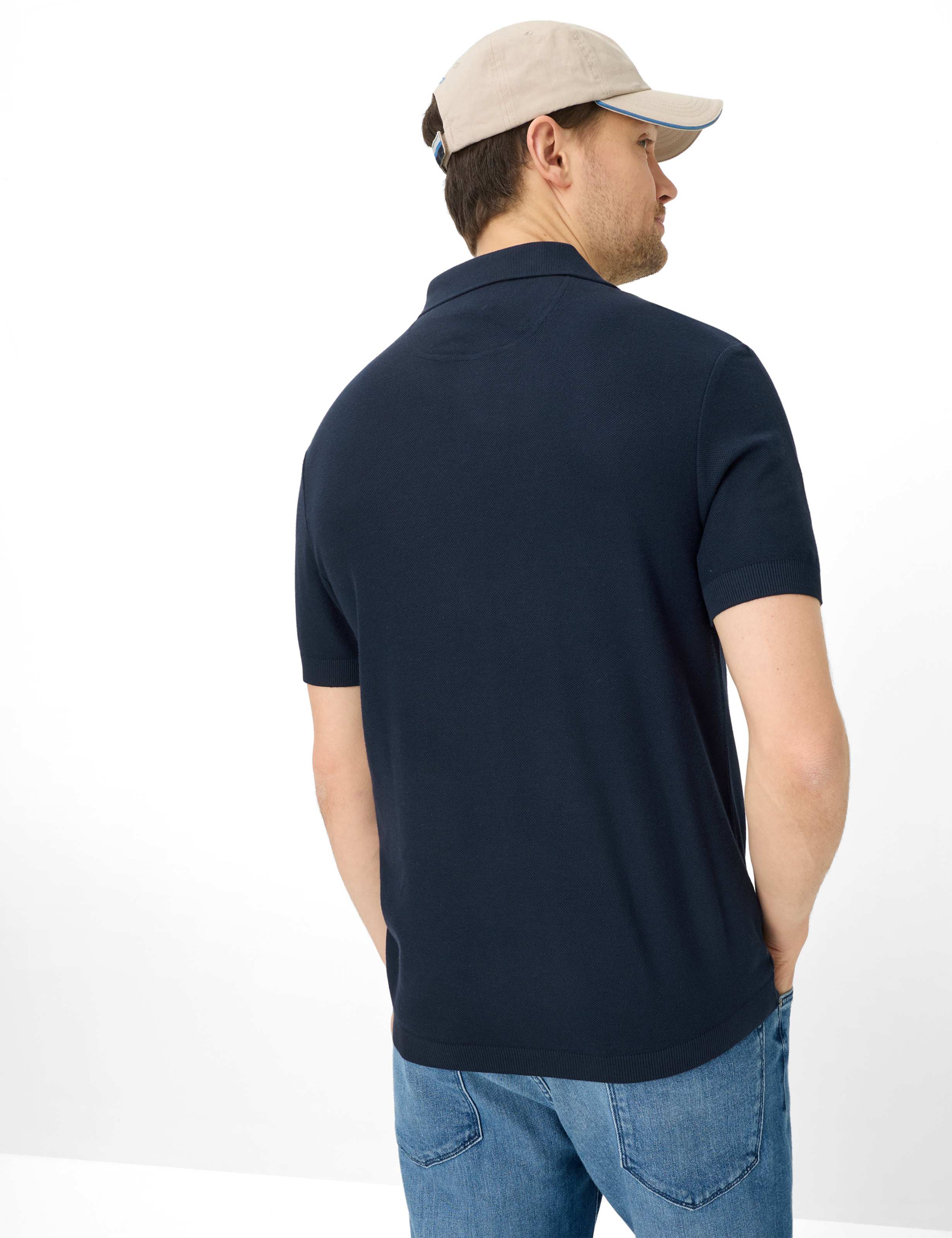 Thumbnail - Brax Herren Polo Style PRINCETON navy, dunkelblau, Gr. XS