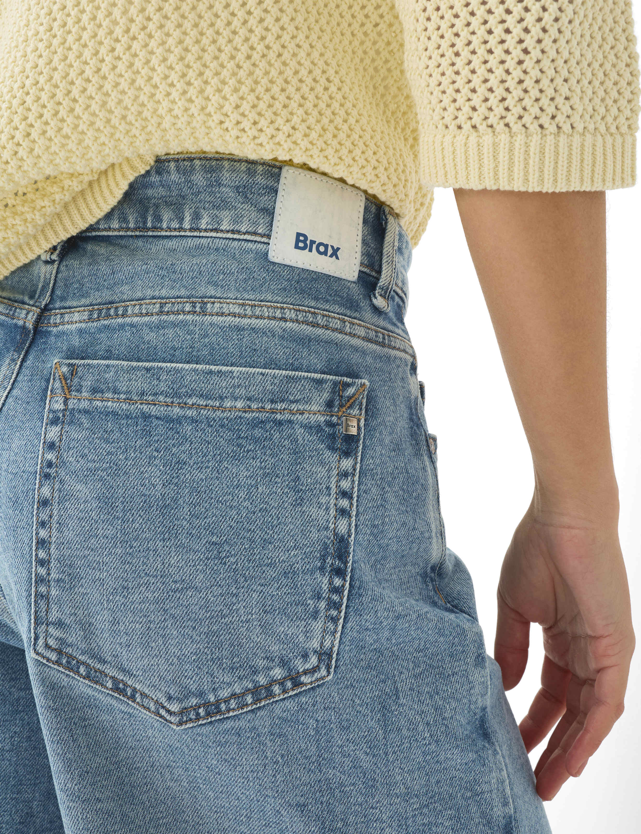 Dames Style MARCH Denim Blauw Wide Leg Detail 2