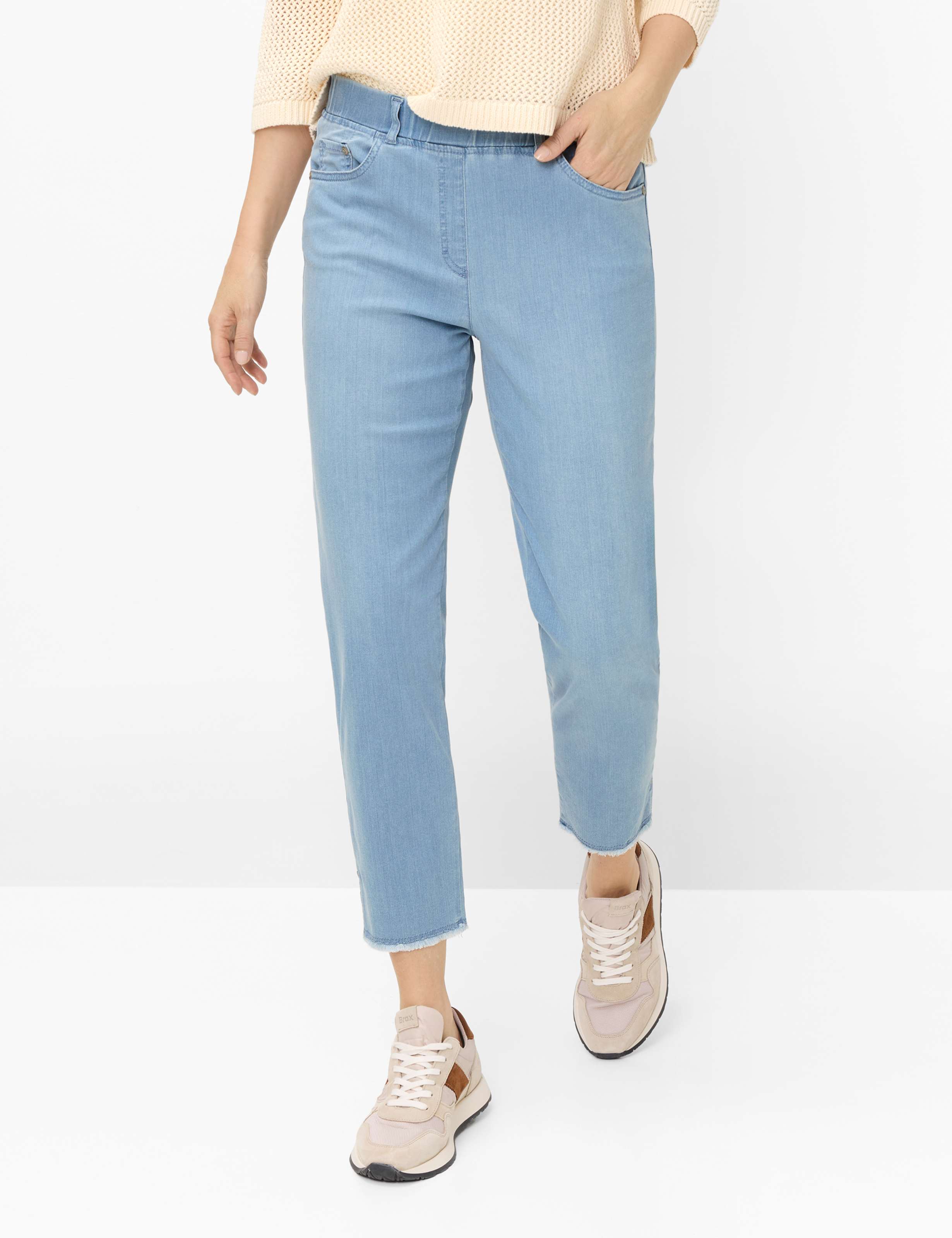 Tinten blauw, Dames, Style CAVINA FRINGE, MODEL_FRONT_ISHOP