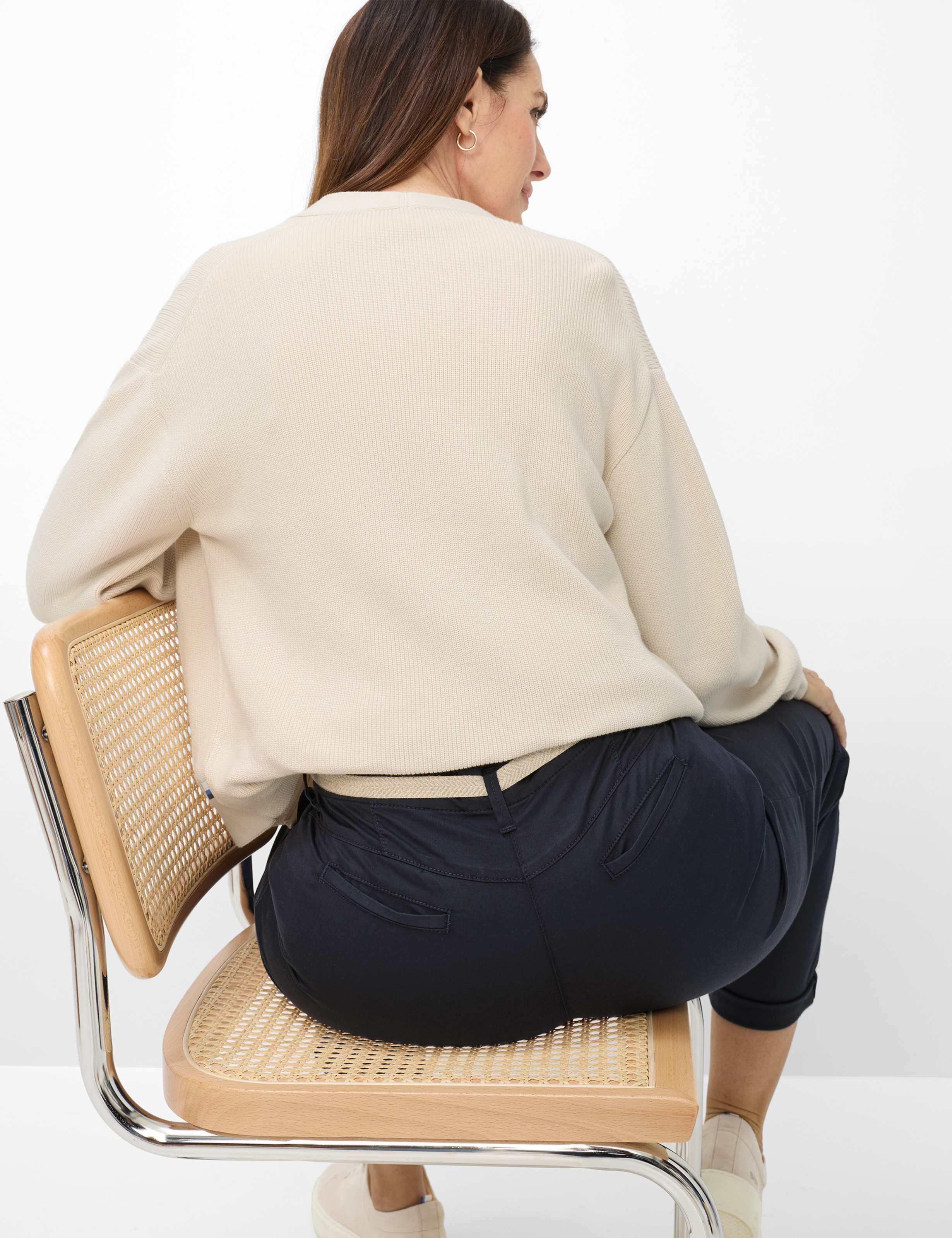 Femme Style CARRIE Bleu Foncé Comfort Plus Fit Détail 1