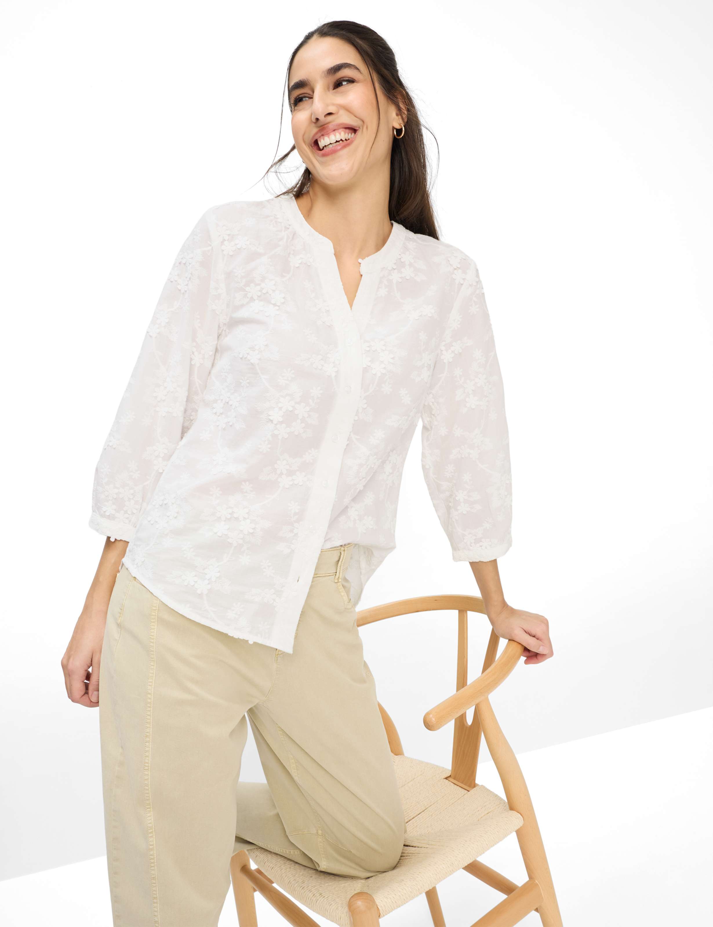 Dame Style VELIA Hvid  Detalje 1