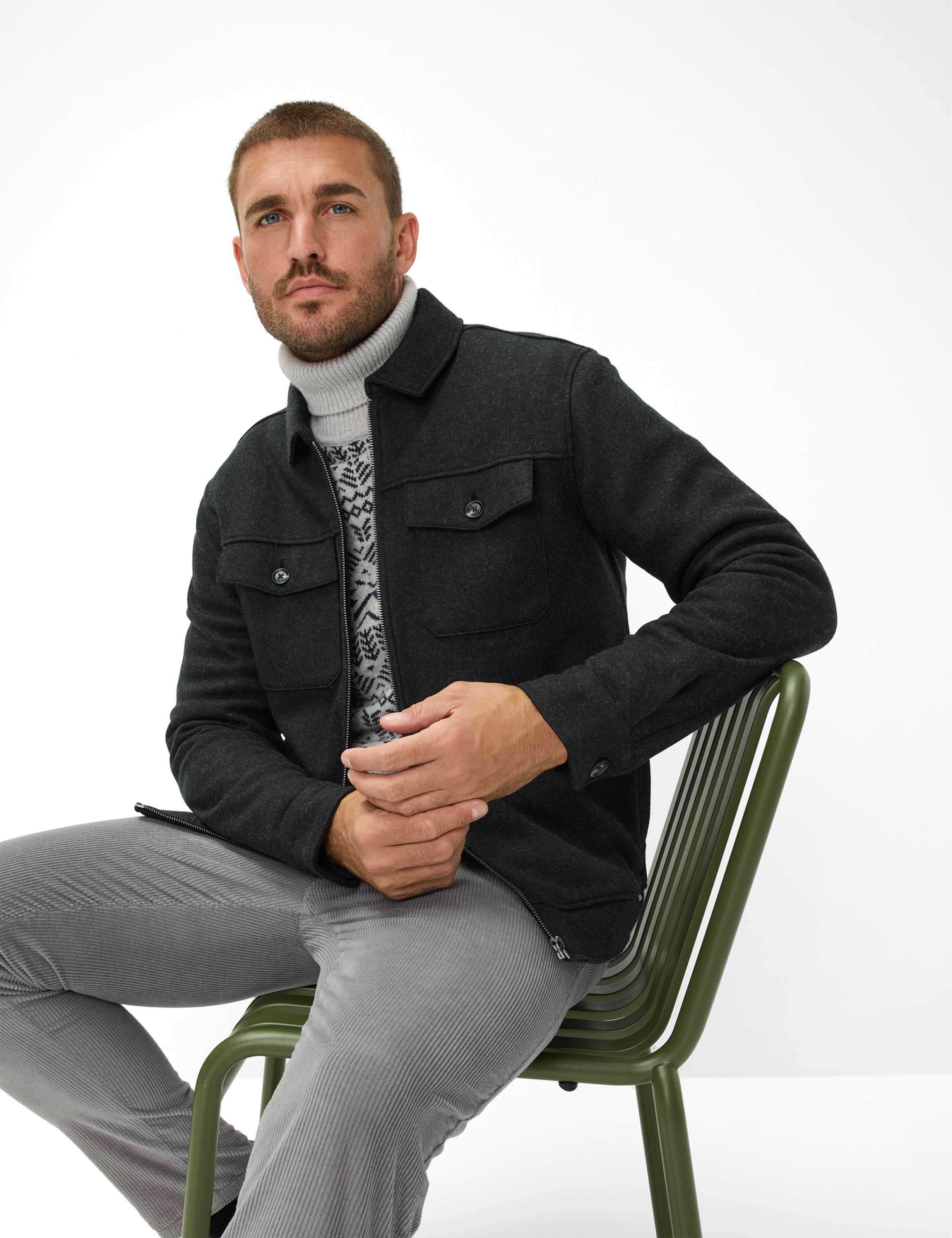 Herren Style SANTIAGO Dunkelgrau  Detail 1