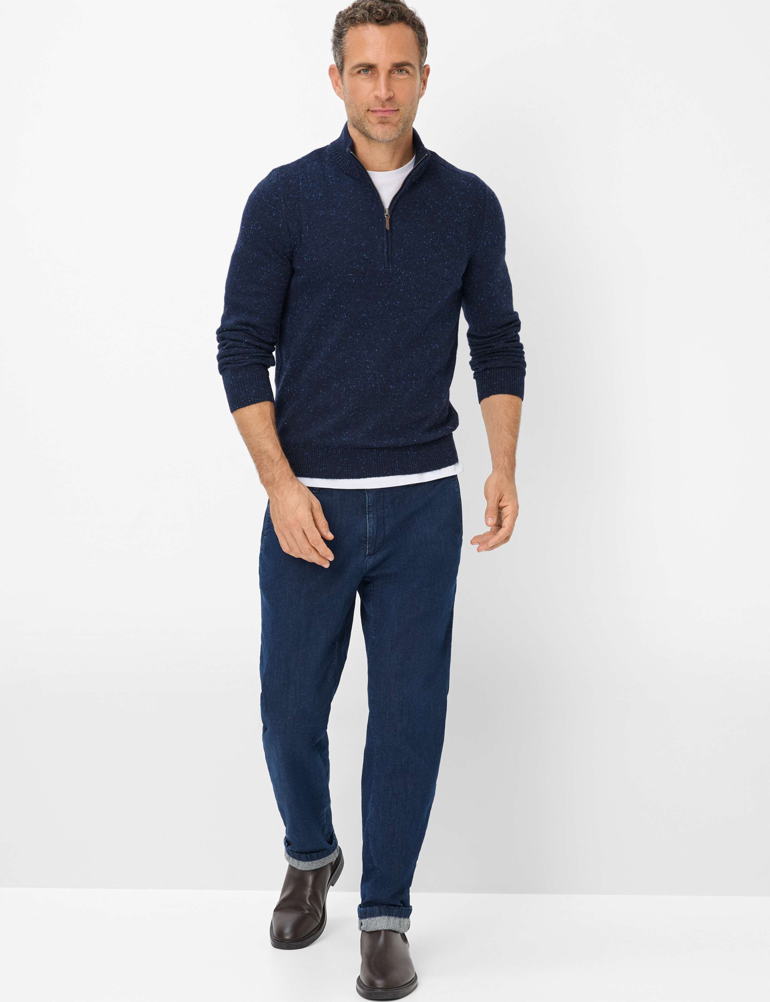 Homme Style STEFFEN Bleu Foncé  Tenue du mannequin