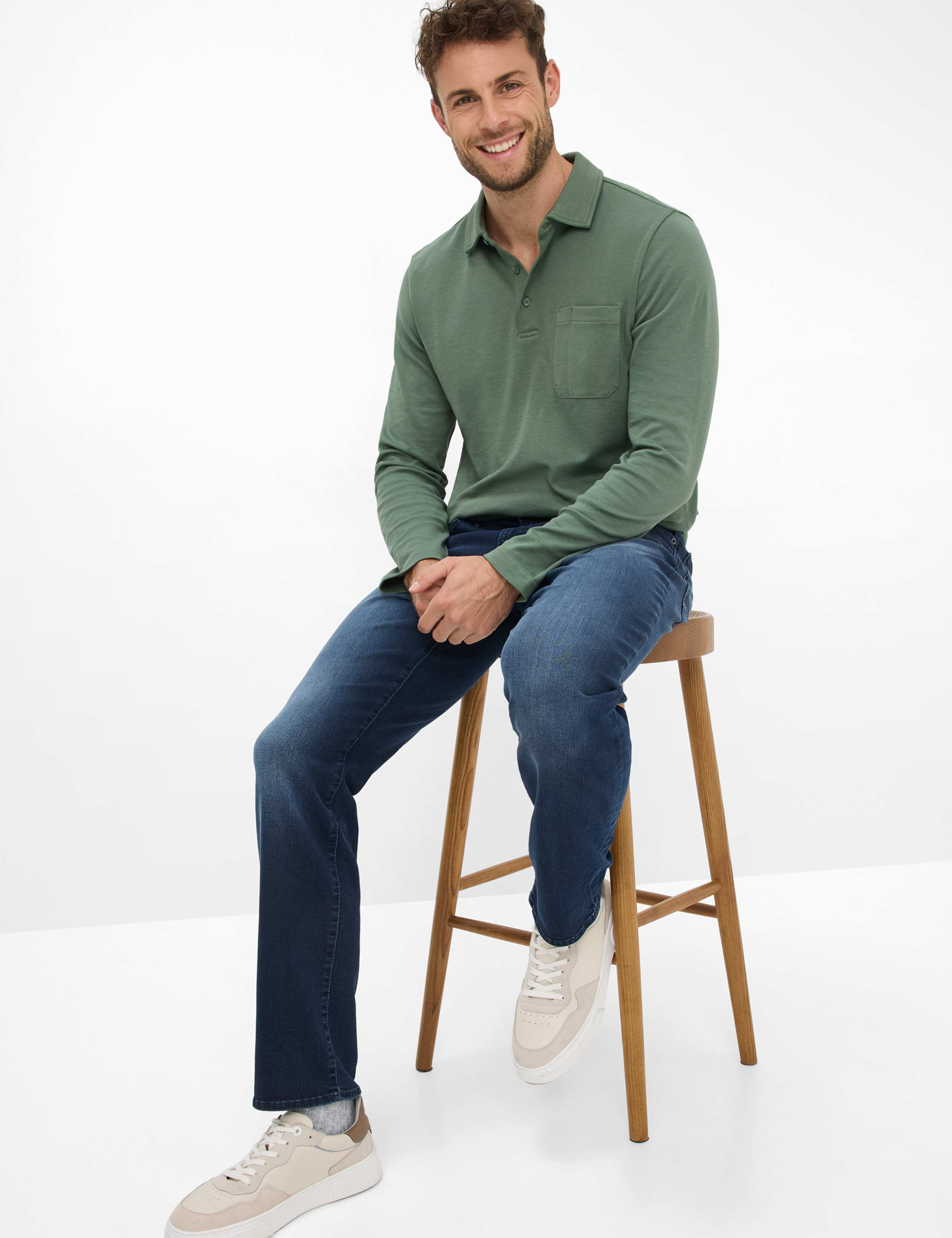 Herren Style CHUCK Denim Dunkelblau Modern Fit Detail 1