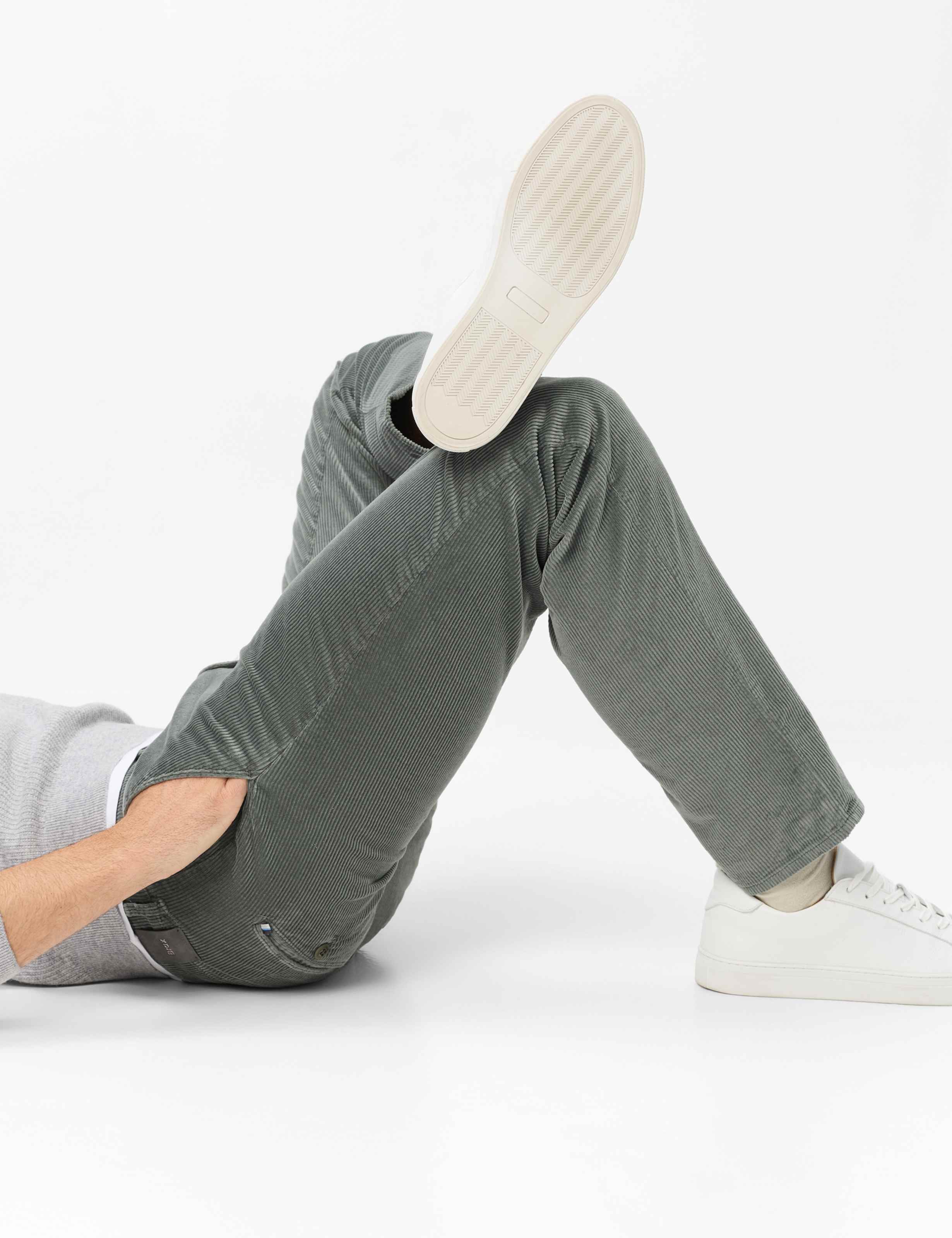 Homme Style FABIO Vert Modern Fit Détail 1