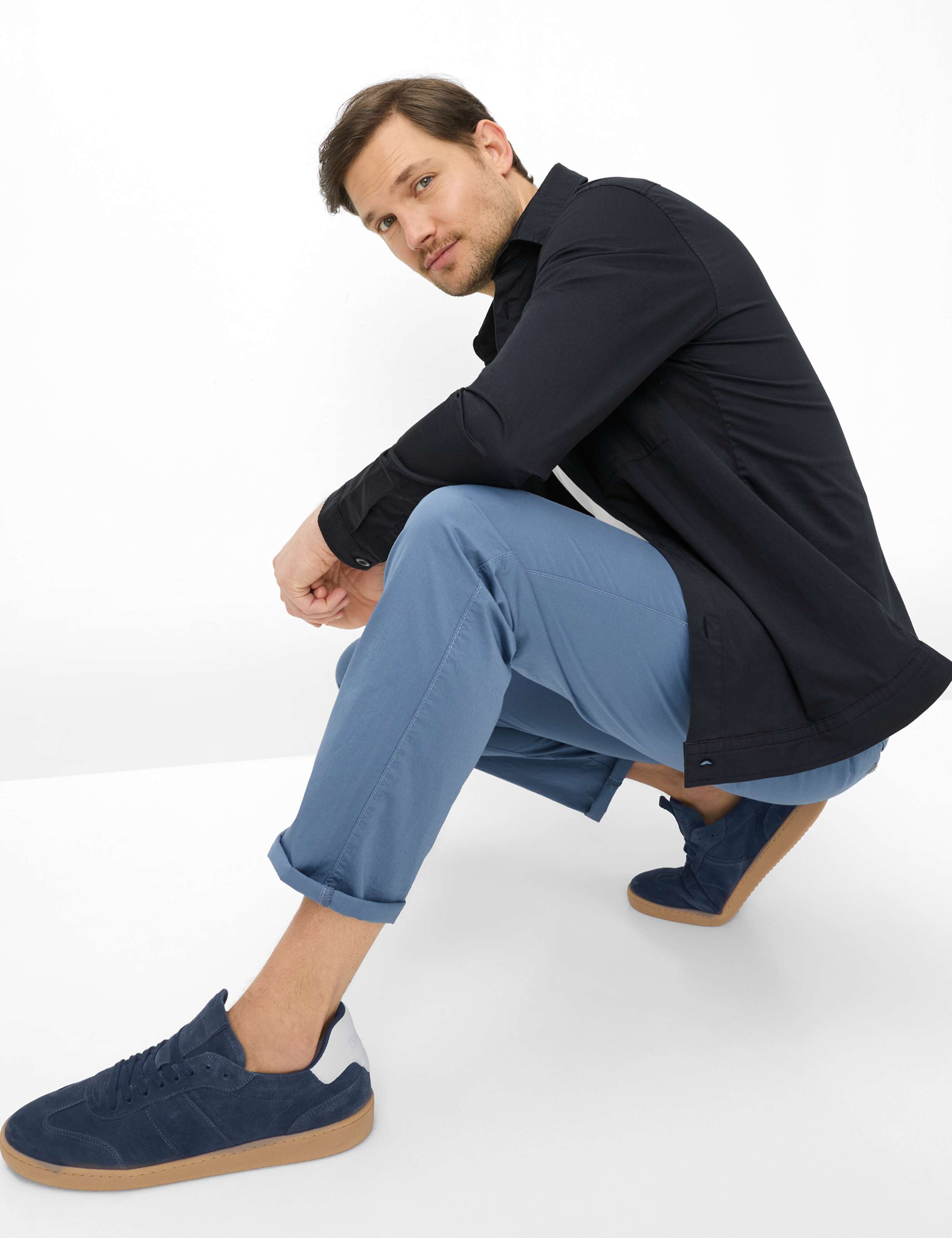 Homme Style FABIO Bleu Modern Fit Détail 1