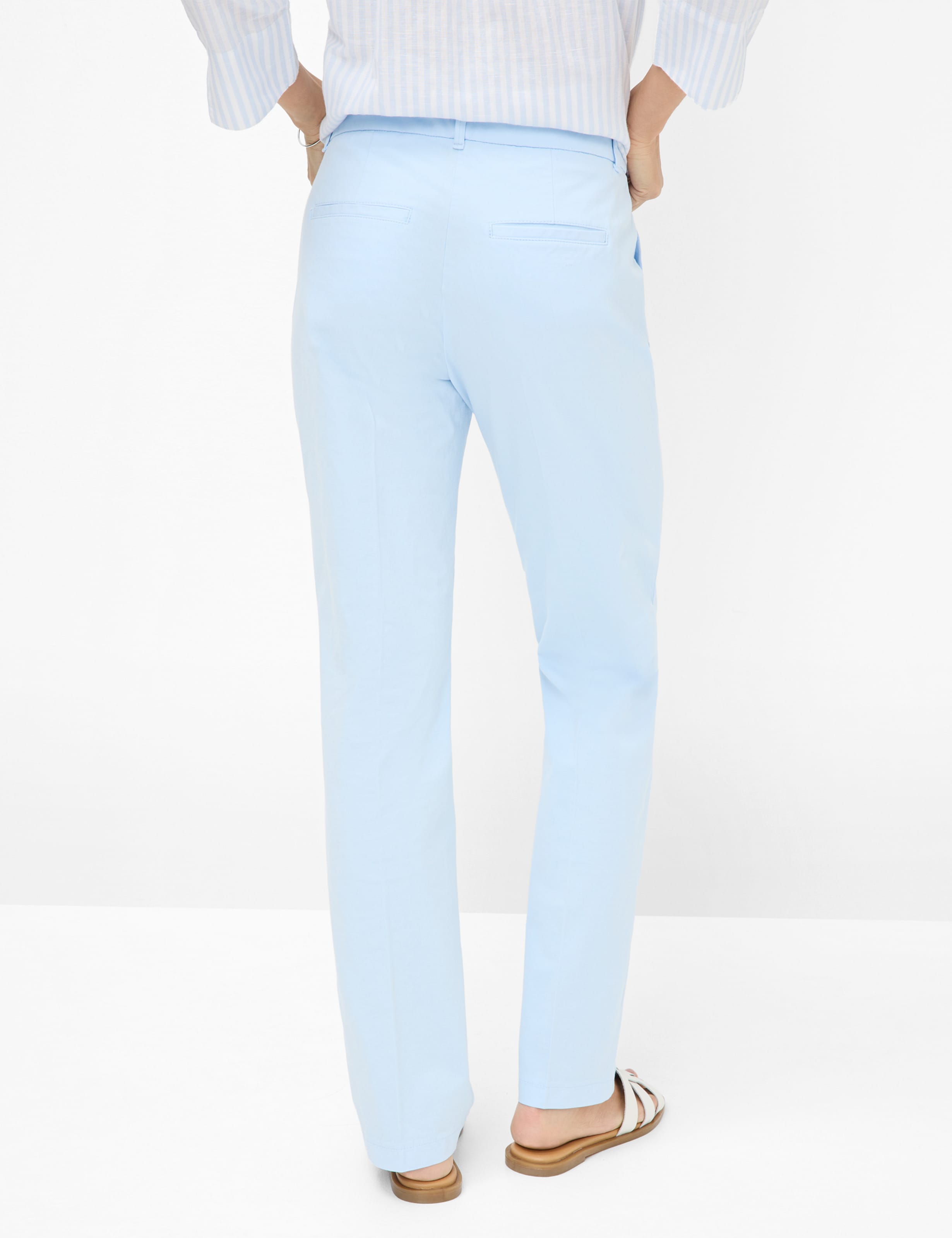 Women Style MARON Light Blue Regular Fit Model back