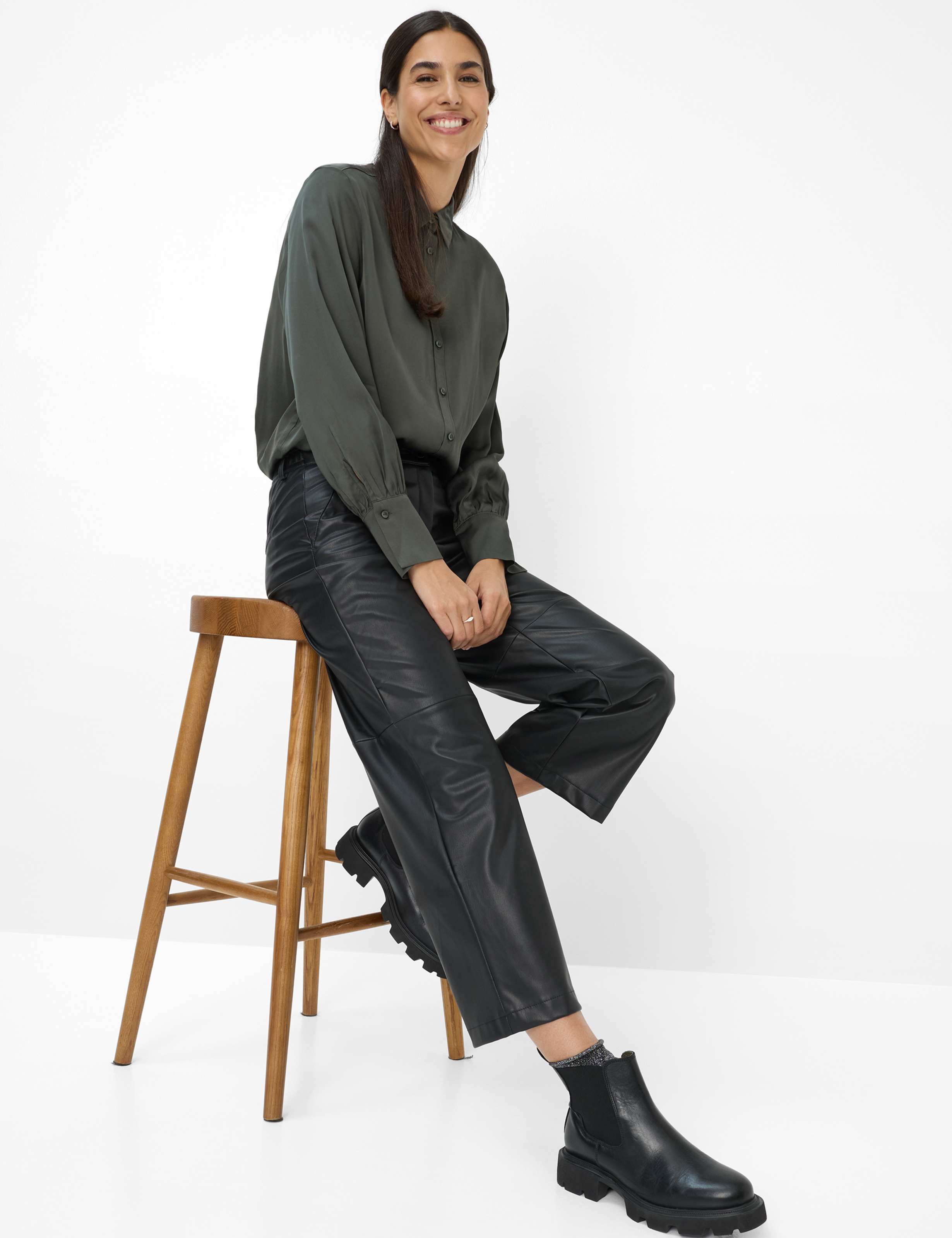 Damen Style MAINE S Schwarz Wide Leg Detail 1