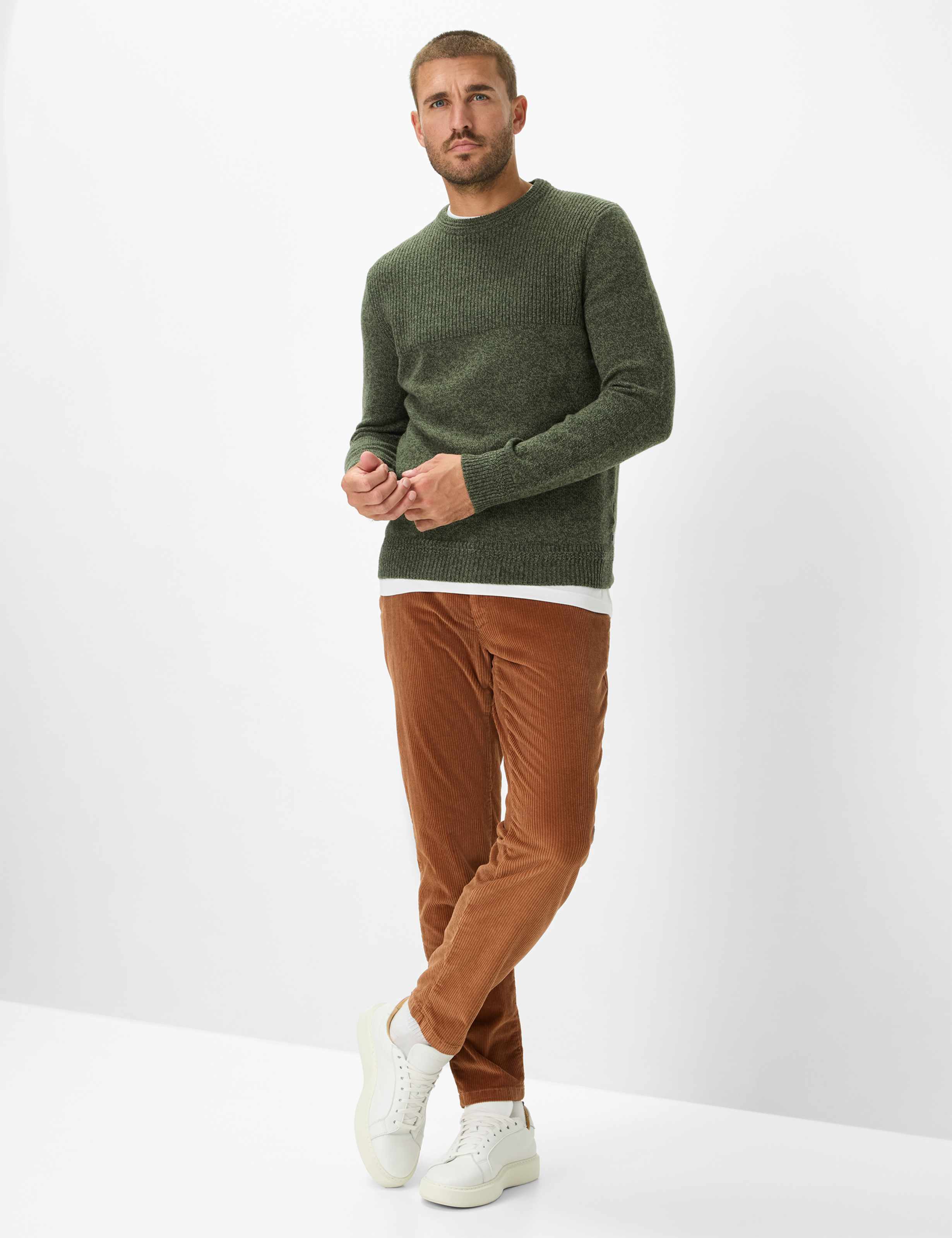 Herren Style RICK Grün - Oliv  Model Outfit