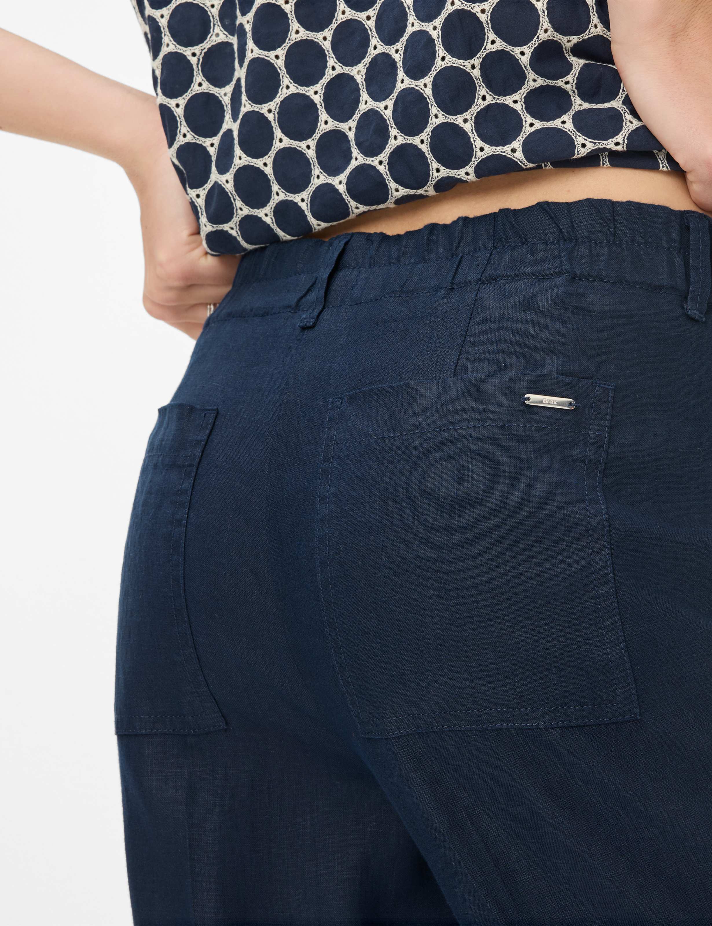 Women Style MAINE S Dark Blue Wide Leg Detail 2