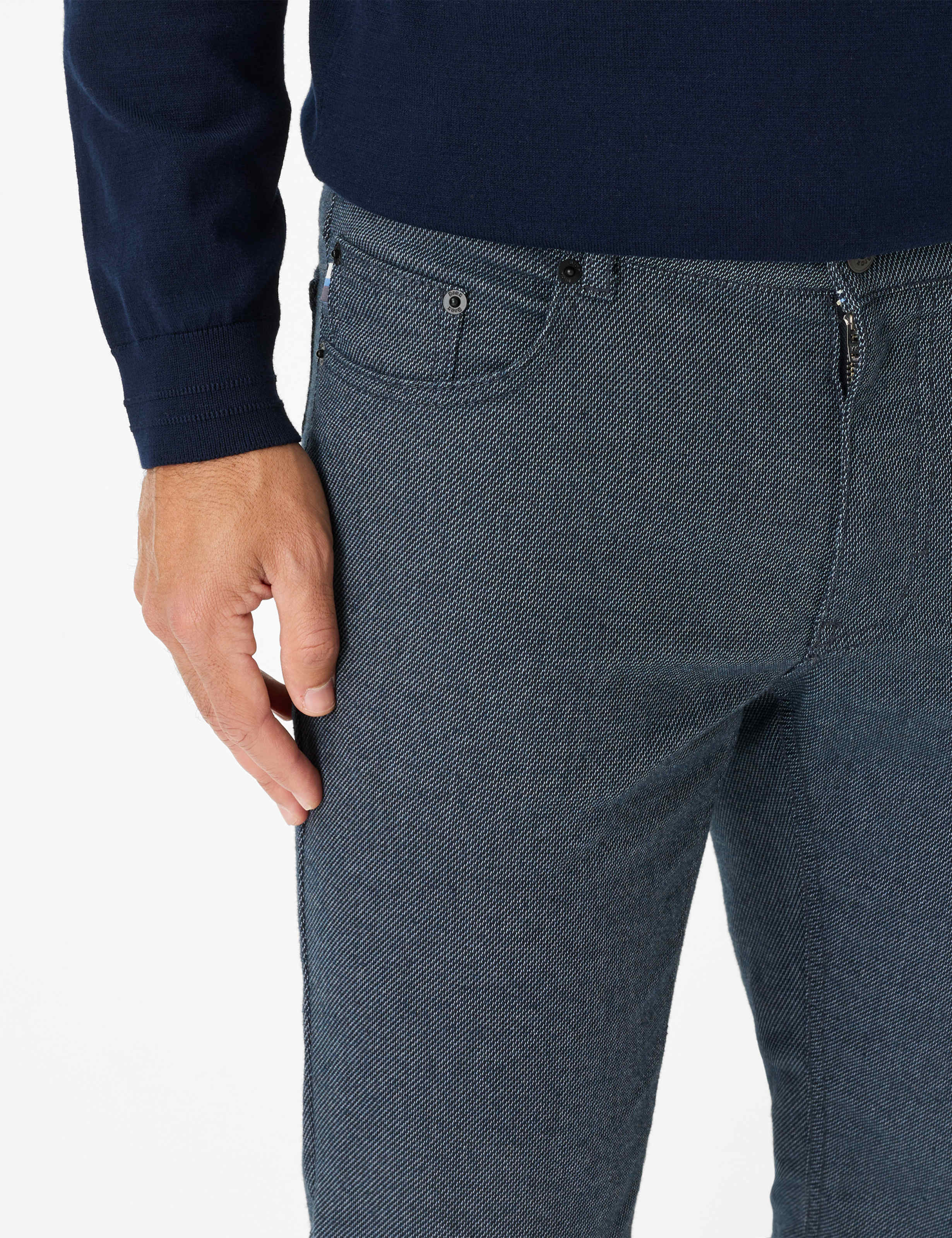 Men Style COOPER Blue Regular Fit Detail 2