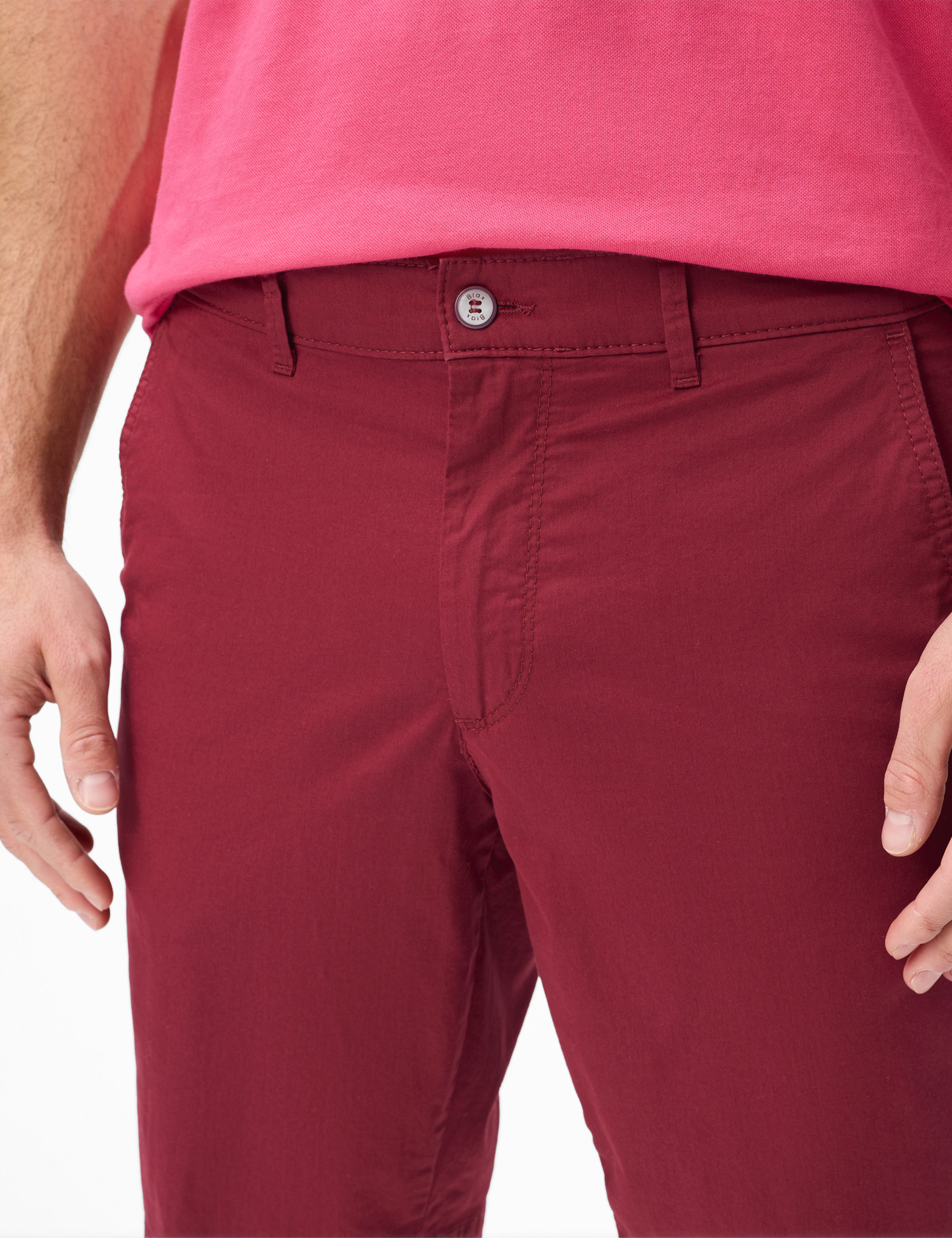 Herren Style BOZEN Dunkelrot Regular Fit Detail 2