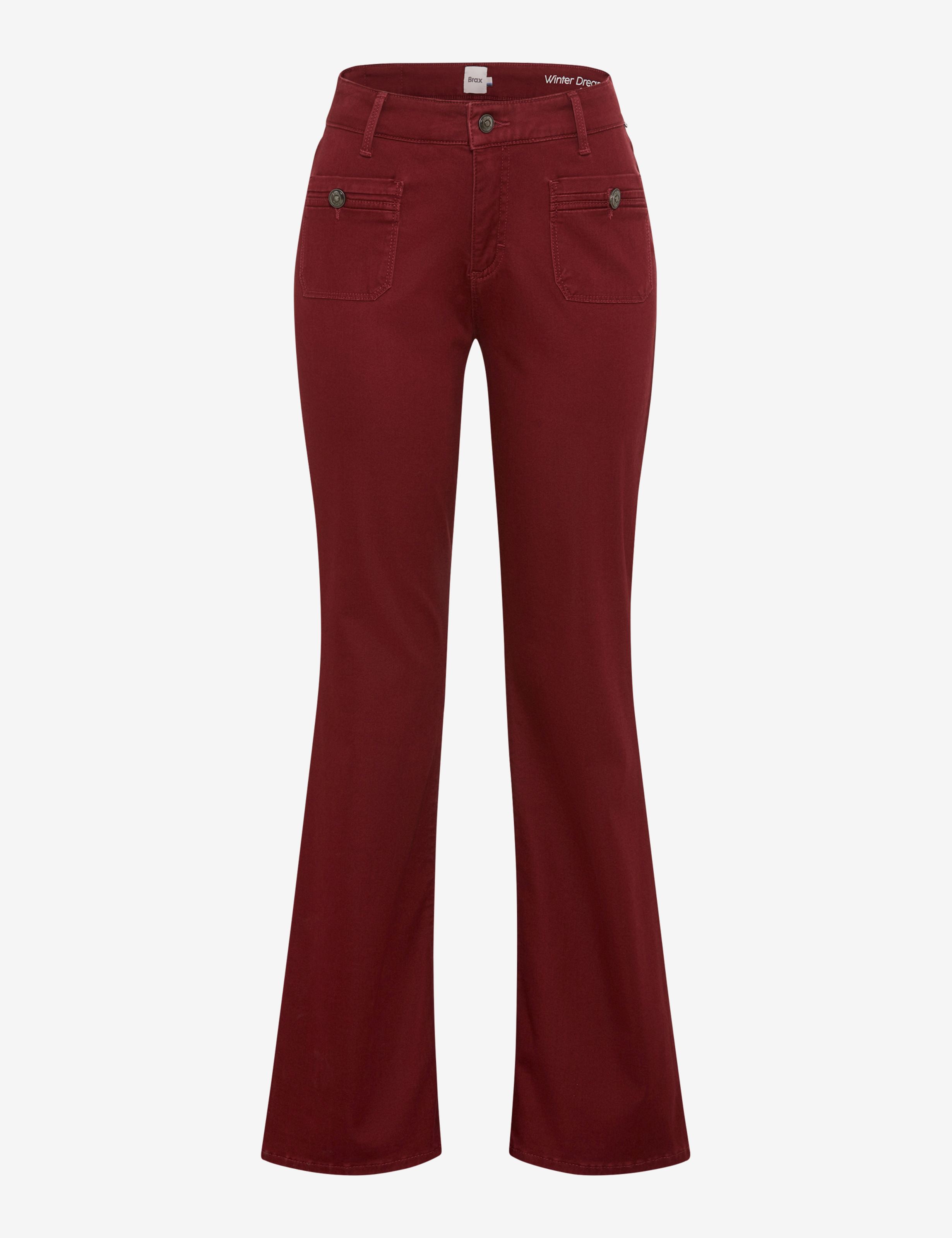 Women Style SHAKIRA Dark Red Slim Fit Stand-alone front view