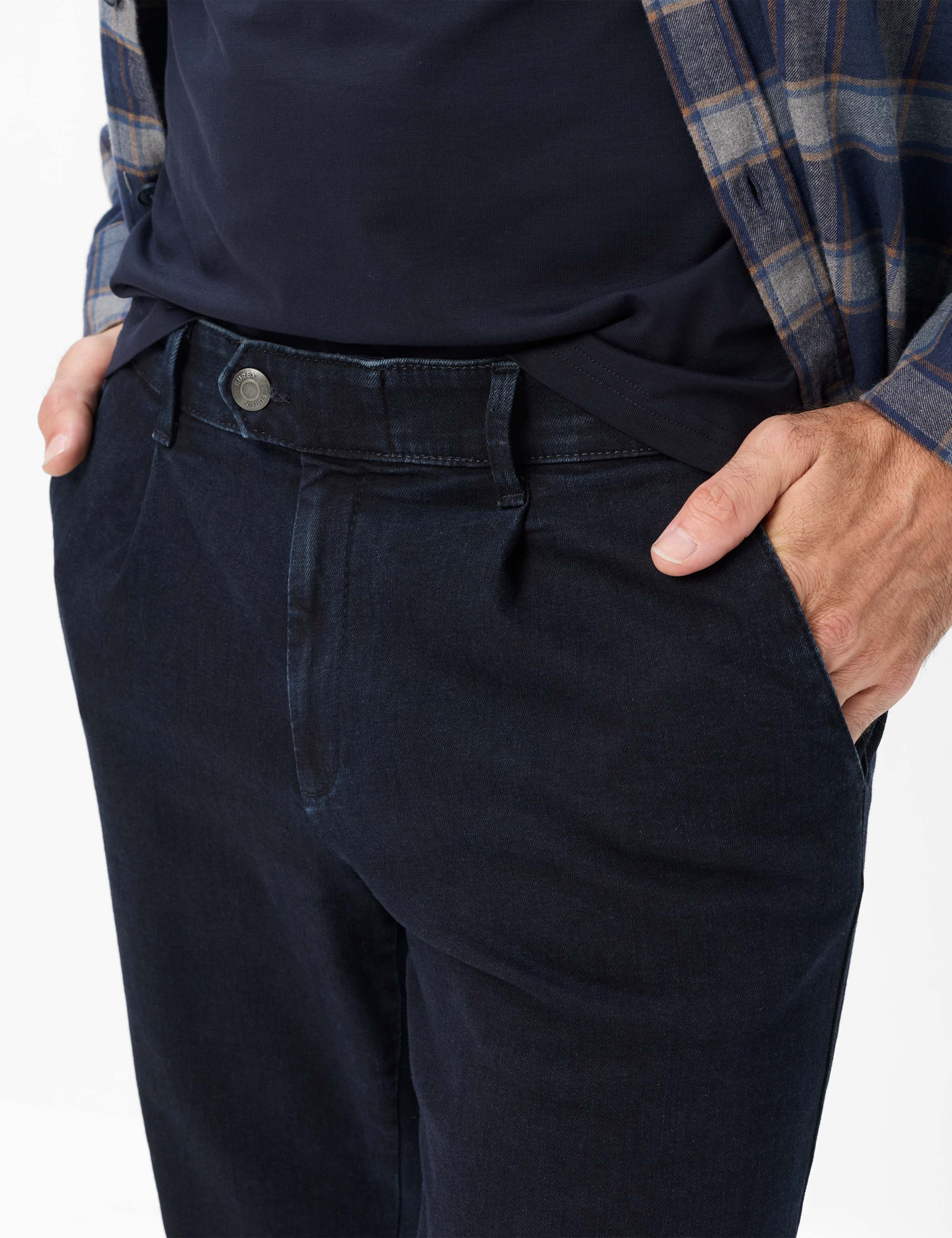Herren Style LUIS Denim Dunkelblau Regular Fit Detail 1