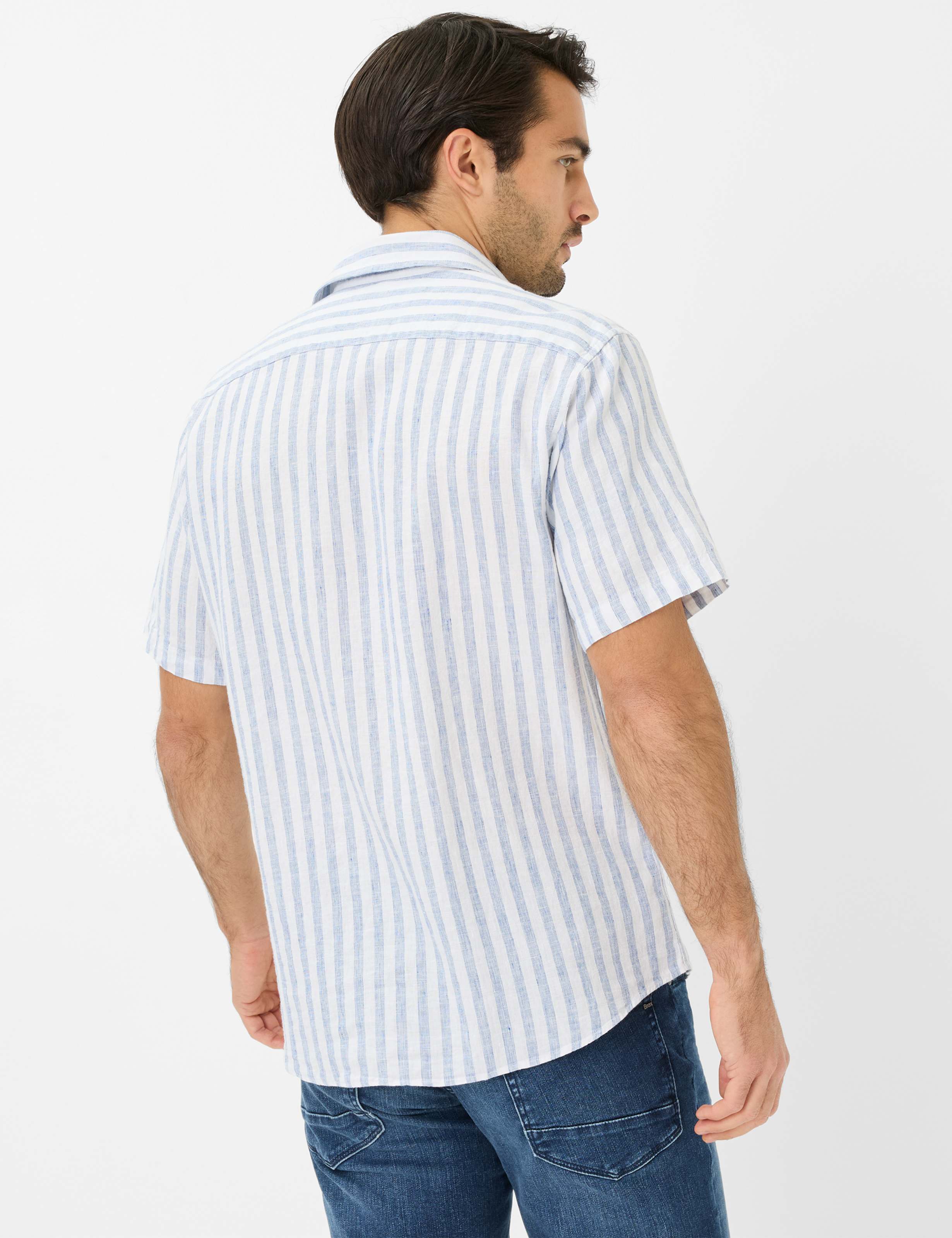 Heren Style HARDY Lichtblauw  Model achterkant
