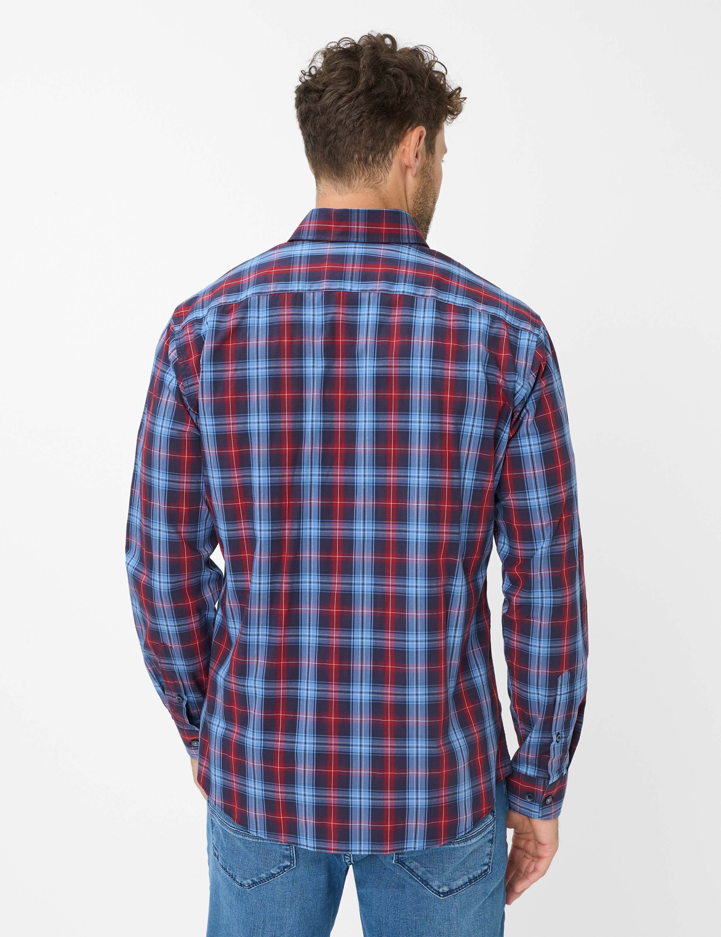 Herren Style DANIEL Dunkelrot  Model Rueck