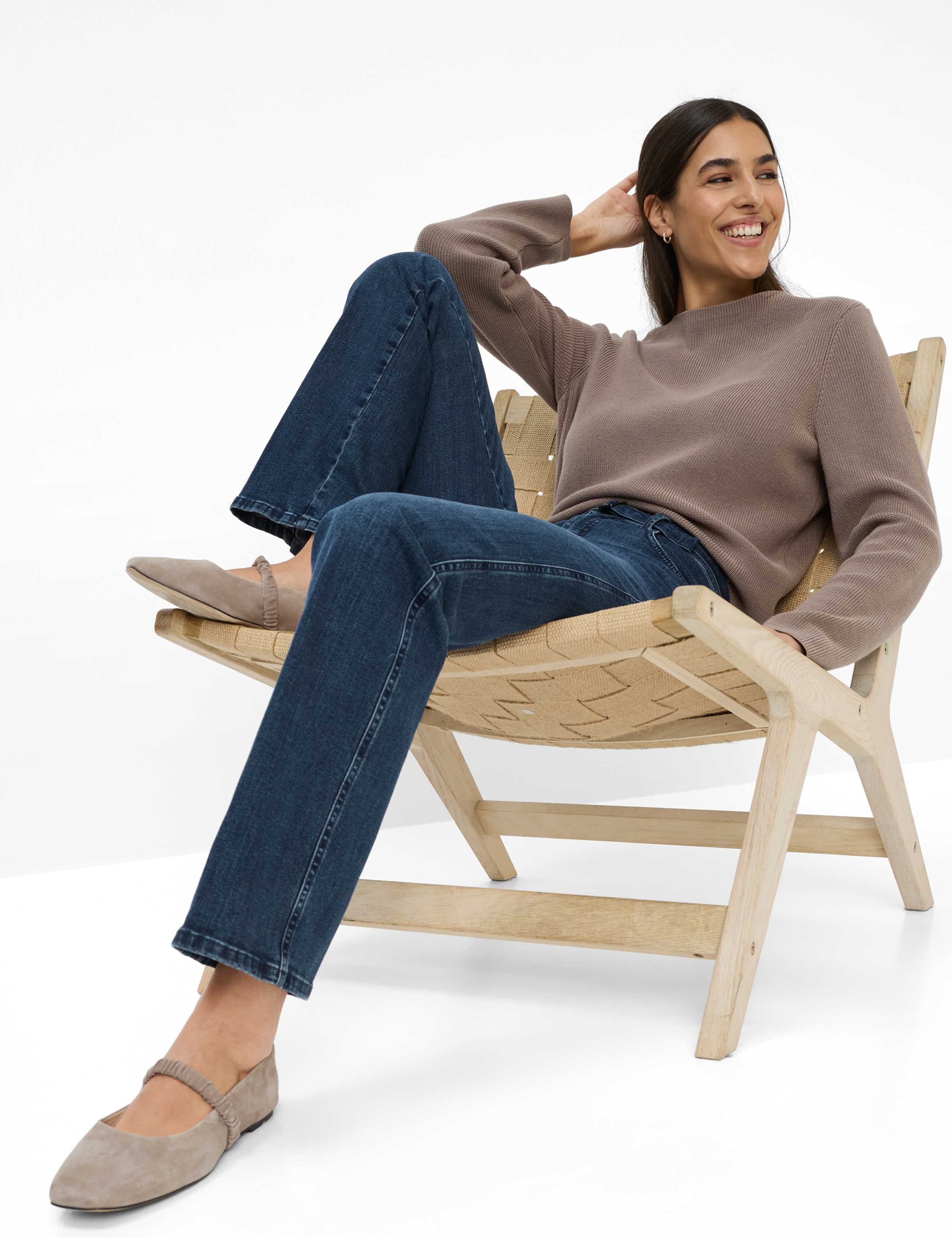 Femme Style MARY Denim Bleu Foncé Regular Fit Détail 1