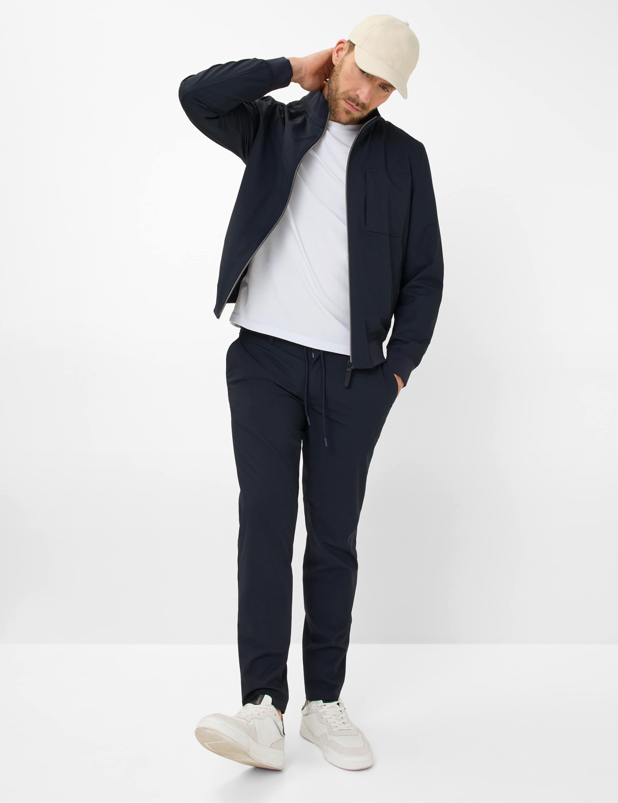 Men Style ENZO Dark Blue  Model Outfit