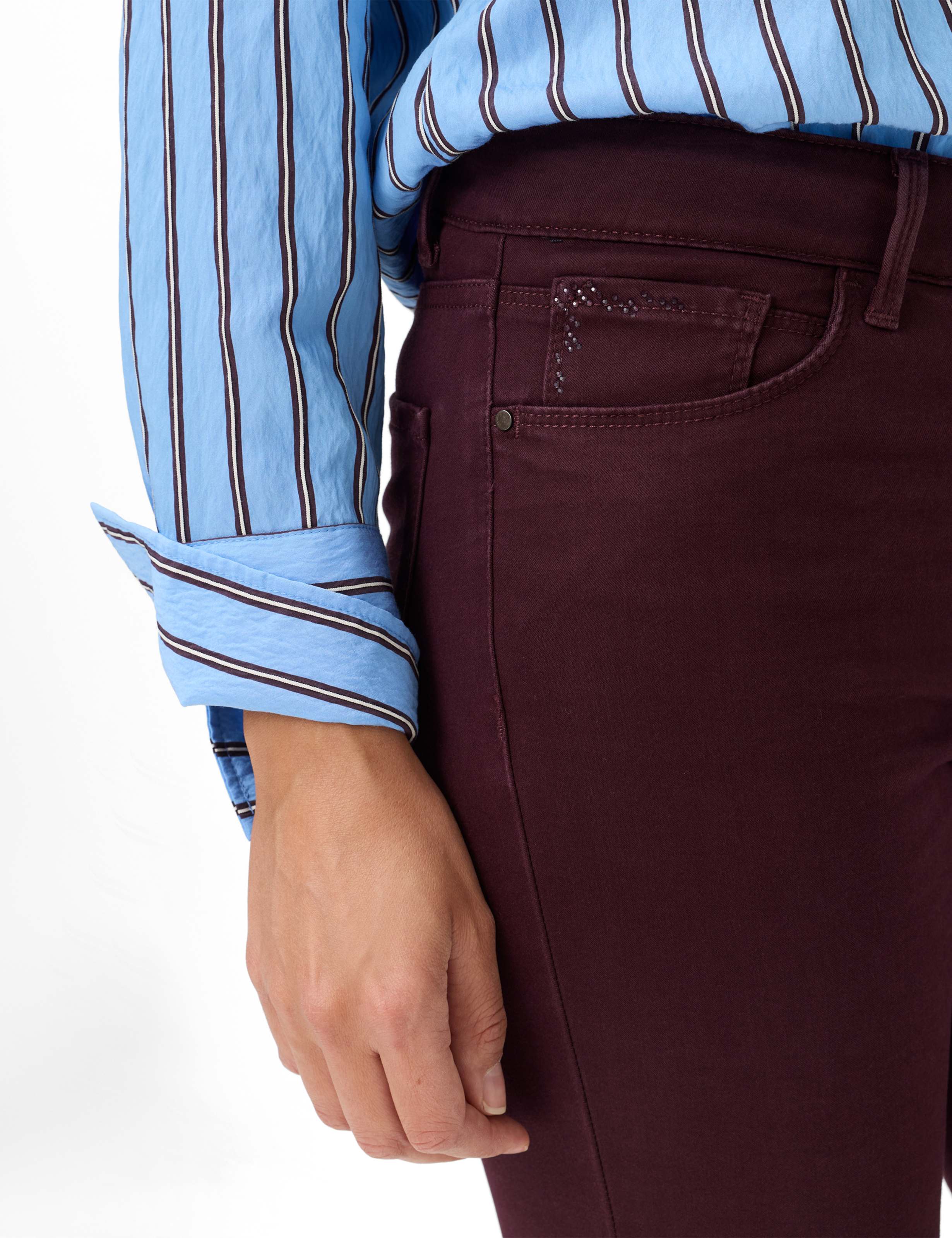 Damen Style SHAKIRA Dunkles Lila Slim Fit Detail 2