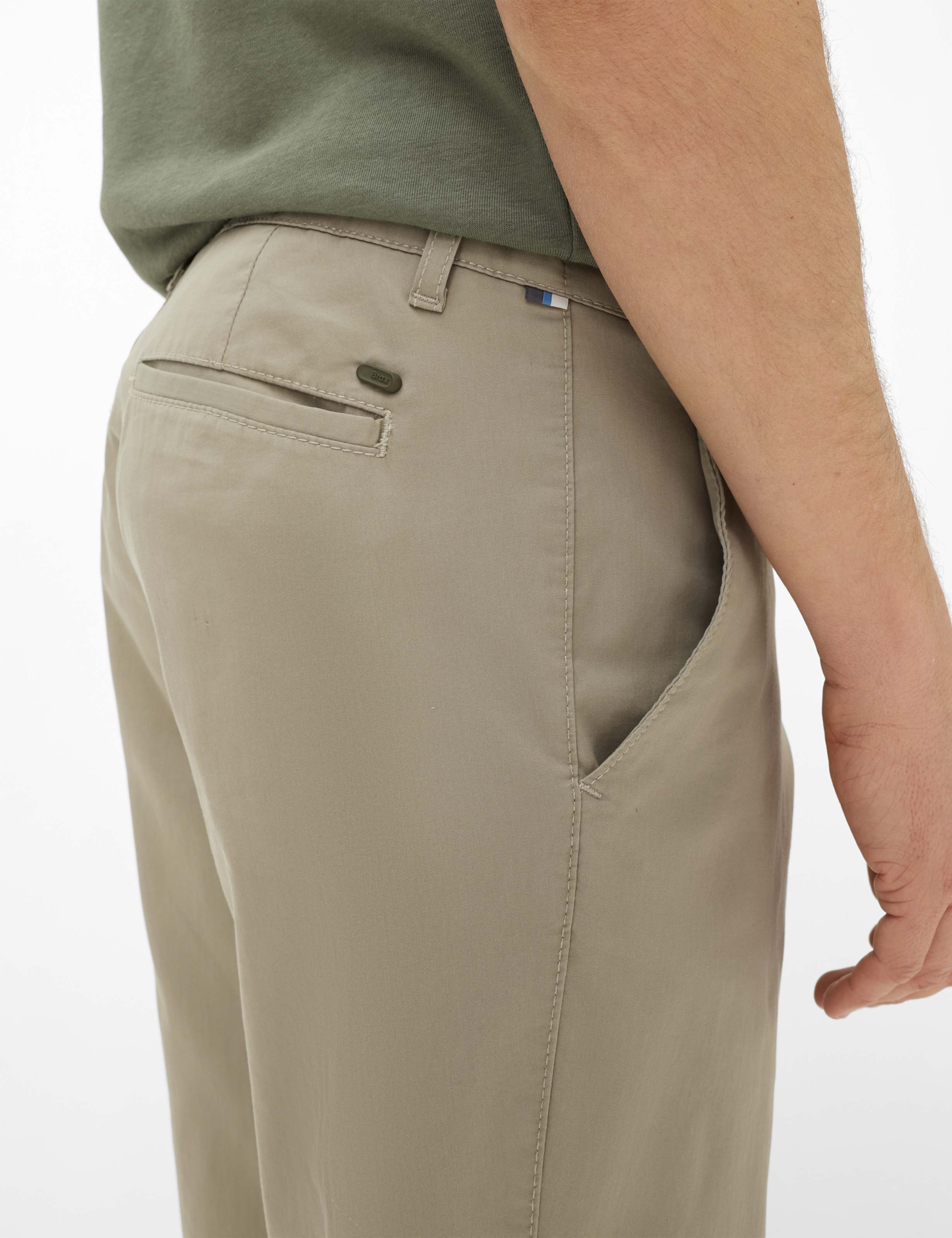 Herre Style PHIL Grøn Tapered Fit Detalje 2