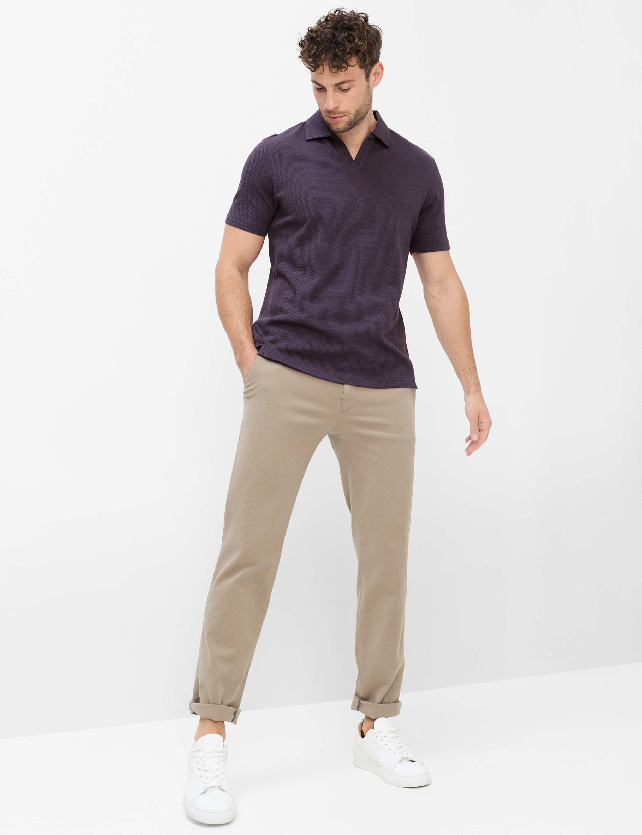 Homme Style PRINCETON Violette Foncé  Tenue du mannequin