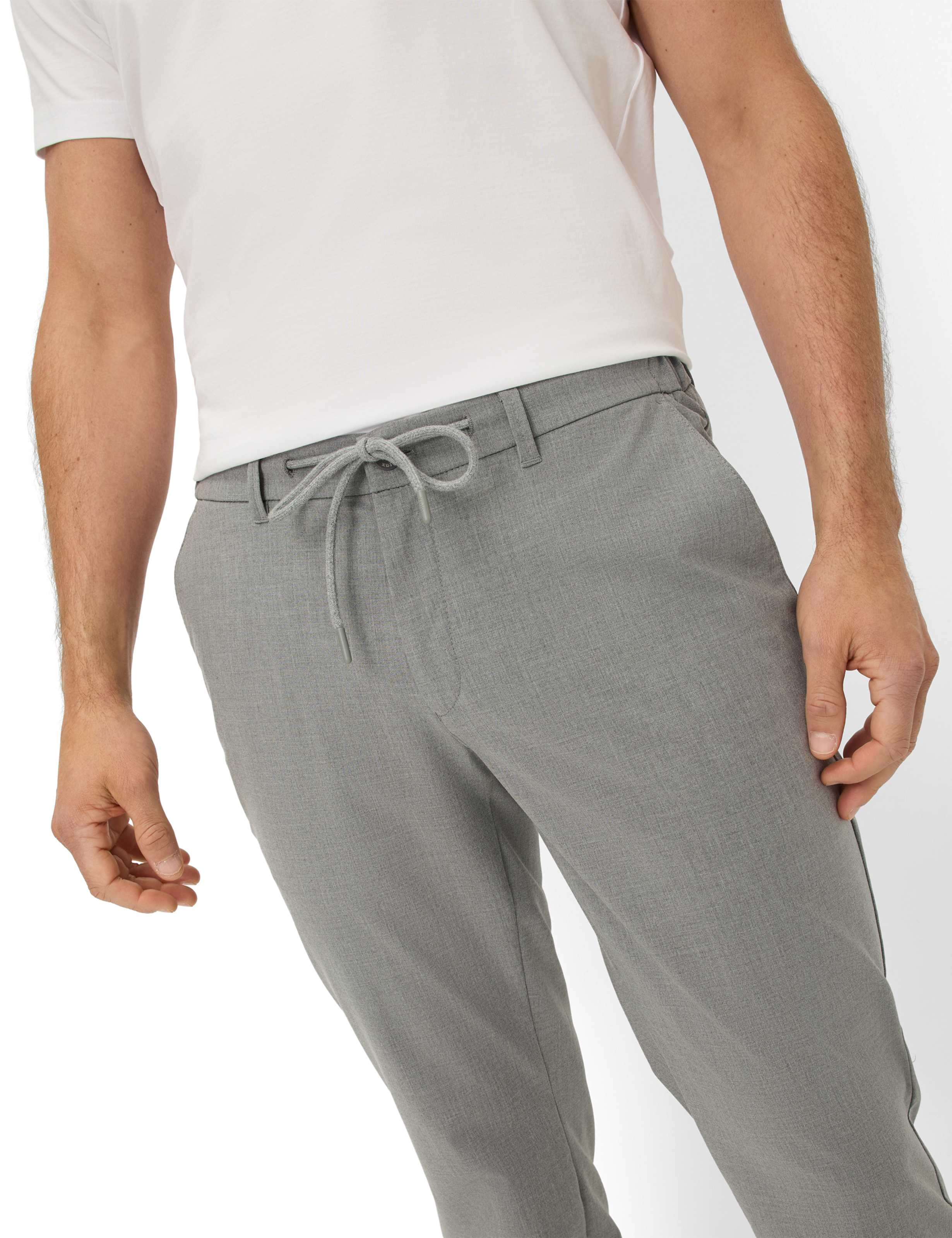 Herren Style SILVIO Grau Slim Fit Detail 2